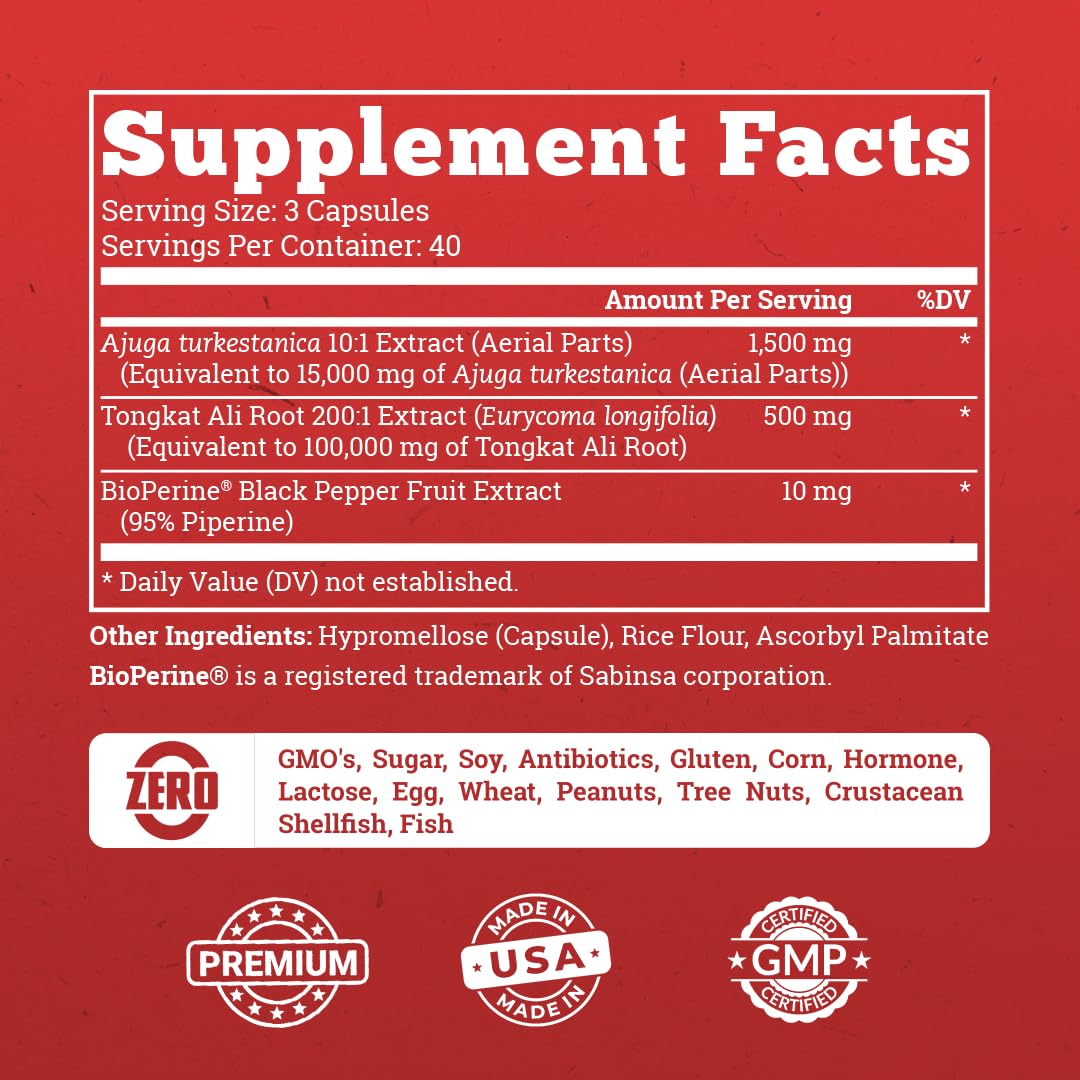 Old School Labs  Supplement for Men – Max Potency Tongkat Ali with BioPerine® for Max Absorption, Supports Muscle, Strength, Recovery, Drive & Stamina – Turkesterone, 120 Capsules Old School Labs buy supplements canada