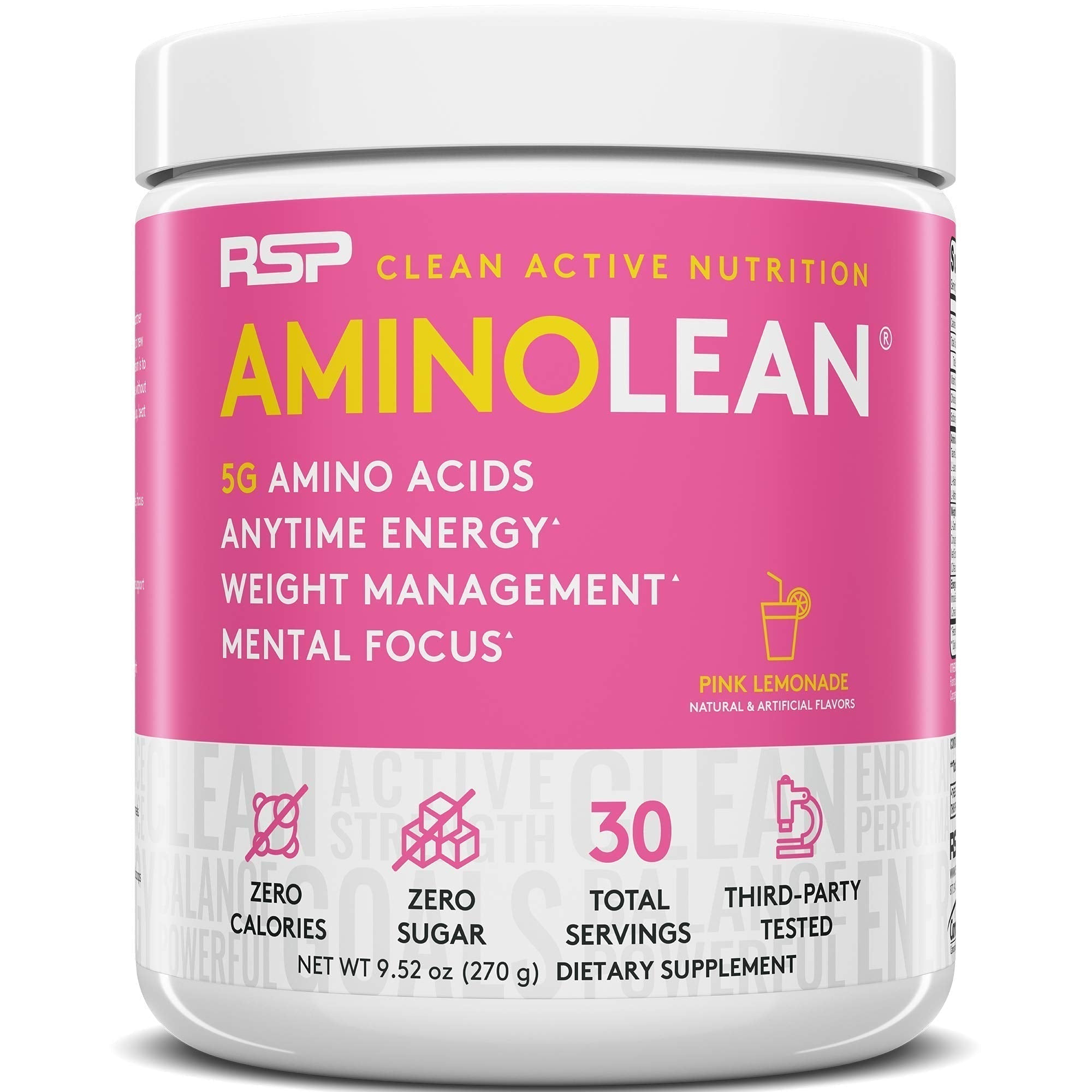 RSP NUTRITION AminoLean Pre Workout Energy (Pink Lemonade 30 Servings) RSP NUTRITION buy supplements canada