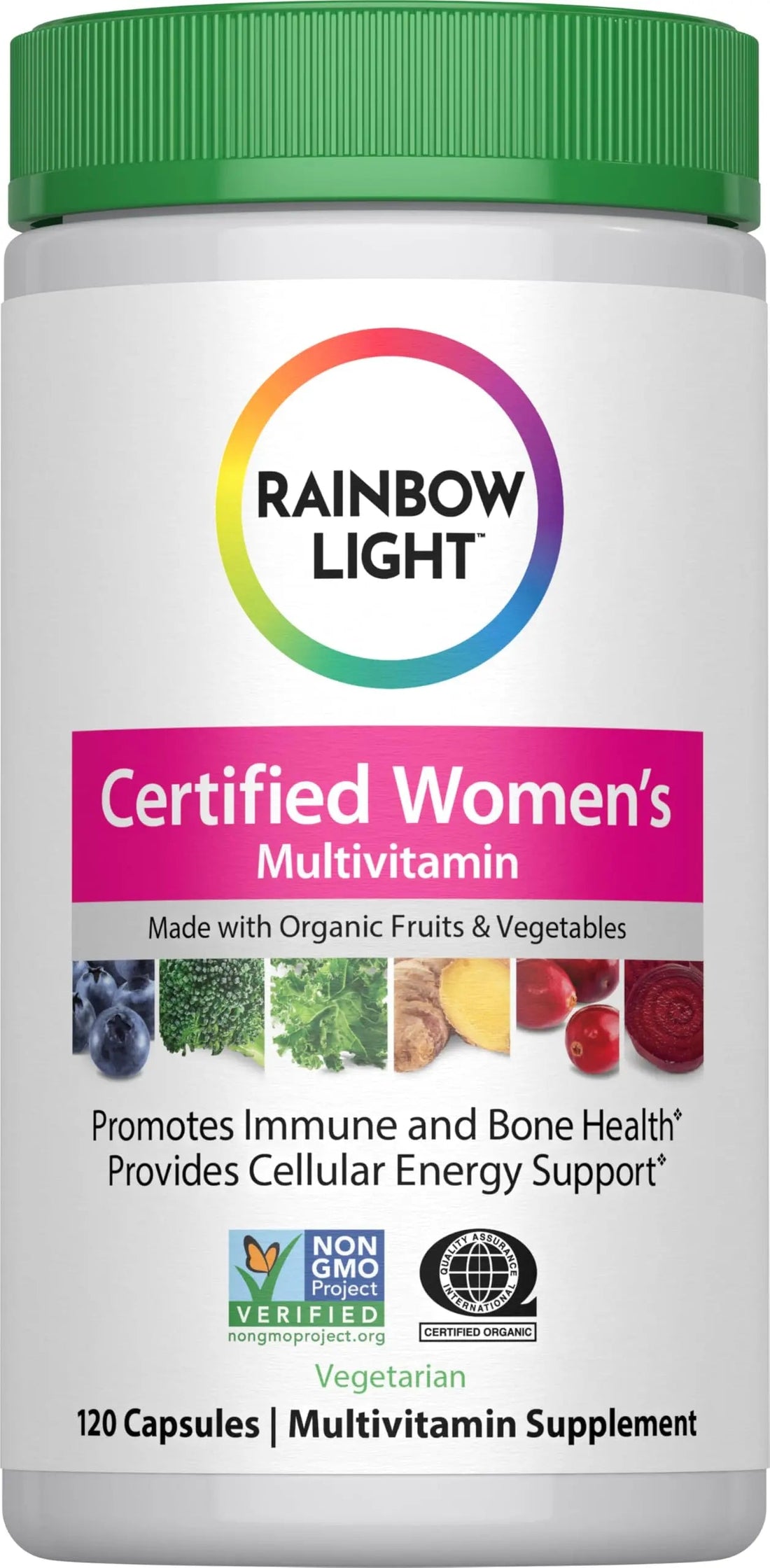 Rainbow Light Multivitamin for Women | 120 Capsules | with Organic Fruits and Vegetables | Vegetarian, Non-GMO Rainbow Light buy supplements canada