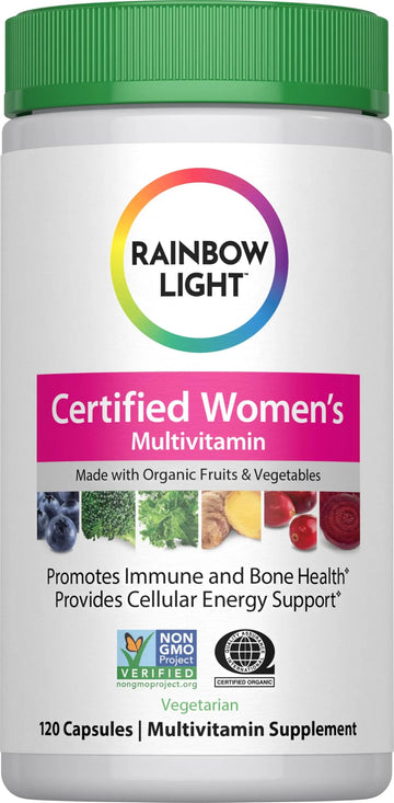 Rainbow Light Multivitamin for Women | 120 Capsules | with Organic Fruits and Vegetables | Vegetarian, Non-GMO Rainbow Light buy supplements canada
