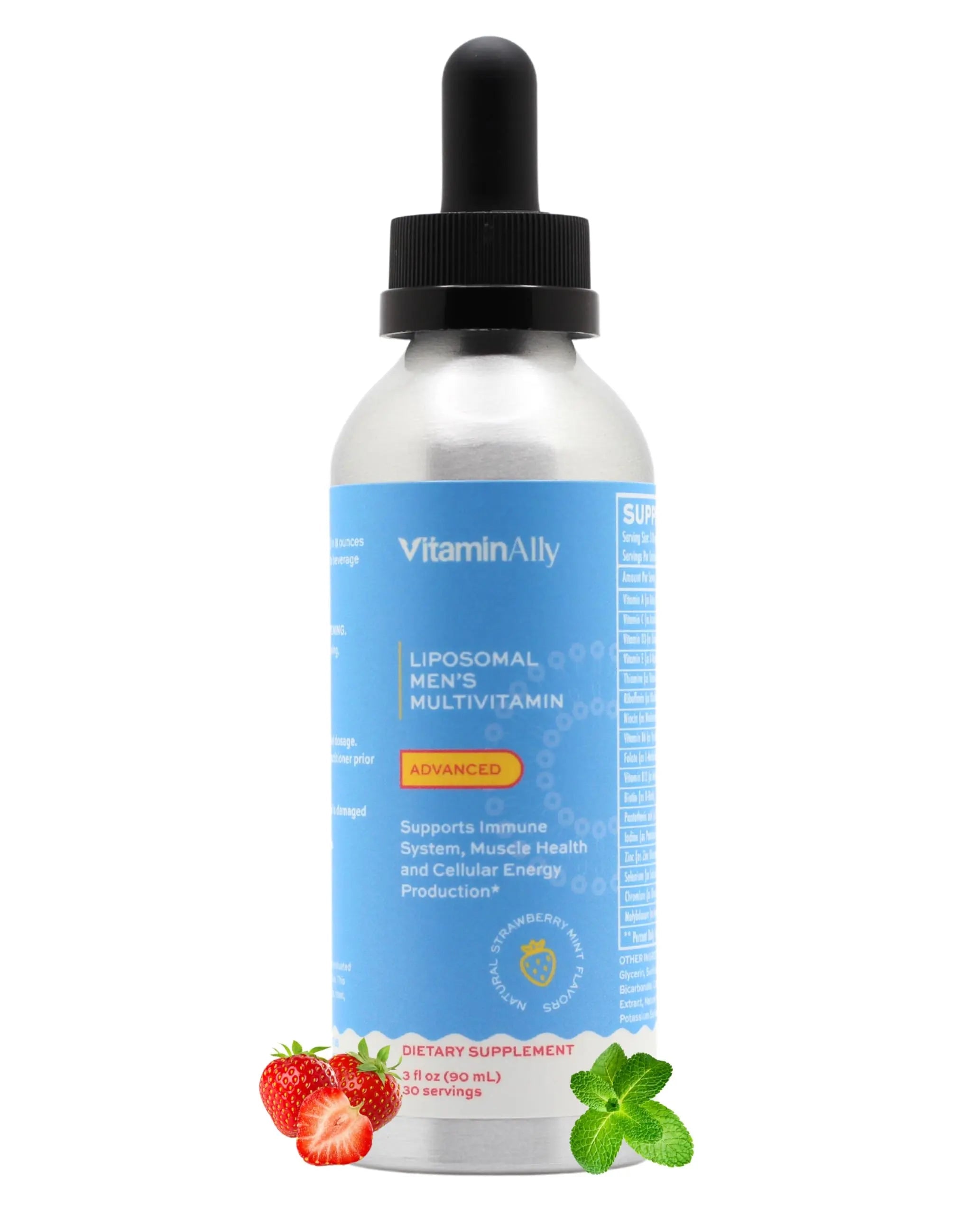 Vitaminally Liposomal Men's Liquid Multivitamin Drops | Non-GMO | Sugar Free | Gluten Free | 30 Day Supply | Vitaminally buy supplements canada