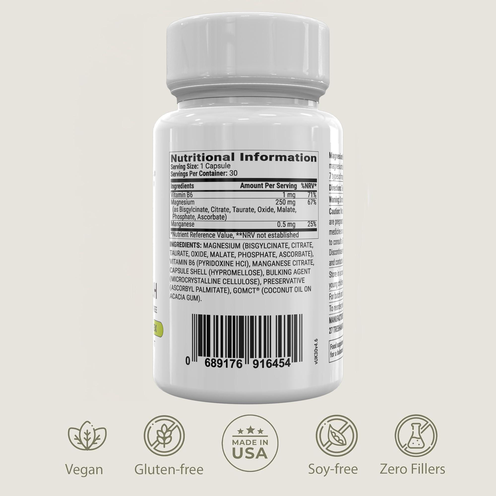 BIOptimizers Magnesium Breakthrough Supplement with 500mg - 7 Forms of Magnesium: Glycinate, Malate, Citrate, and More - Natural Support for Sleep and Cognitive Function -30 Capsules- Calming Vitamins BIOptimizers buy supplements canada