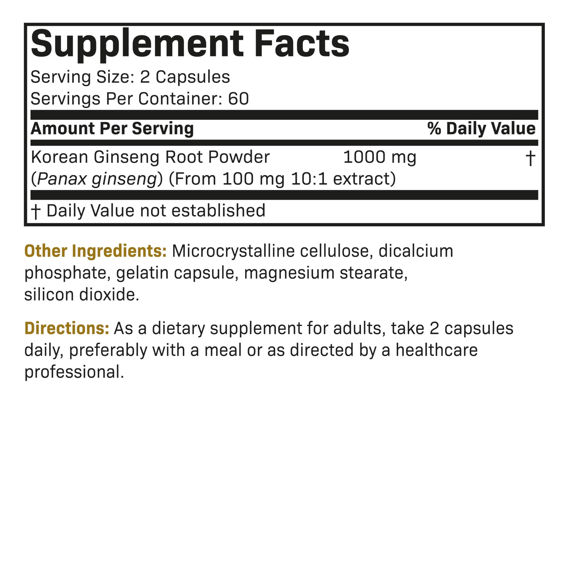 Futurebiotics Korean Panax Ginseng 1000 MG Per Serving Energy, Memory & Brain Health Futurebiotics buy supplements canada