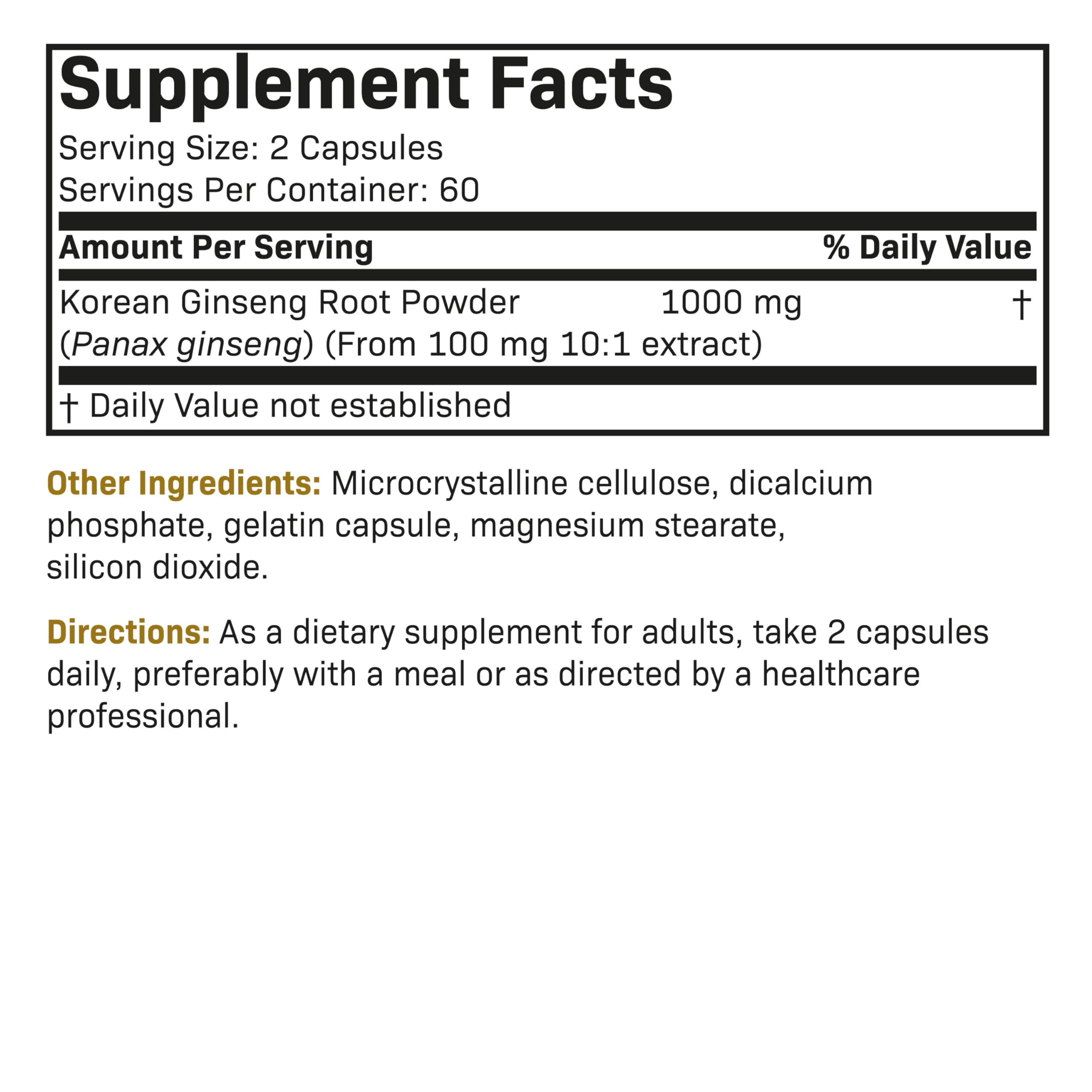 Futurebiotics Korean Panax Ginseng 1000 MG Per Serving Energy, Memory & Brain Health Futurebiotics buy supplements canada
