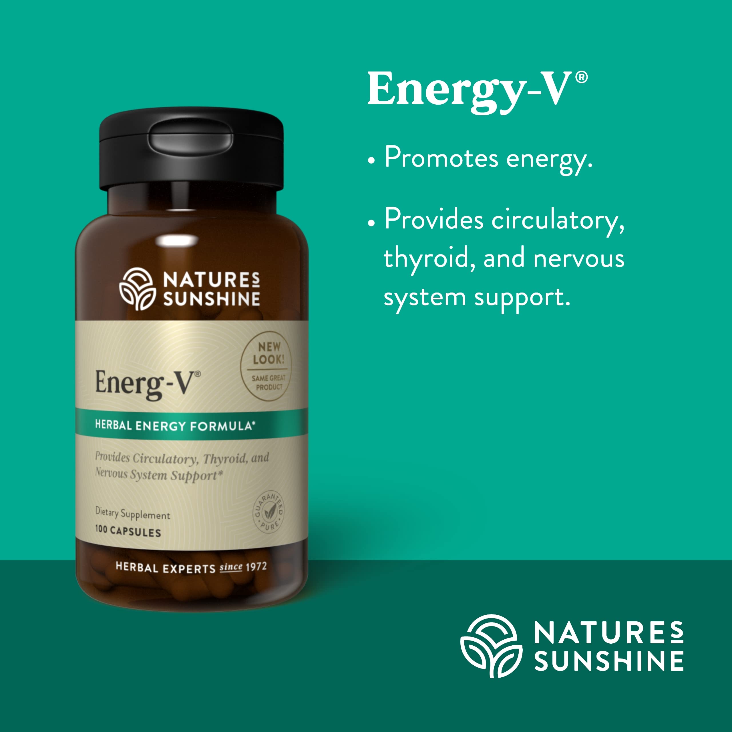 Nature's Sunshine Energ-V - Herbal Blend to Support Energy Levels (100 Capsules) Nature's Sunshine buy supplements canada