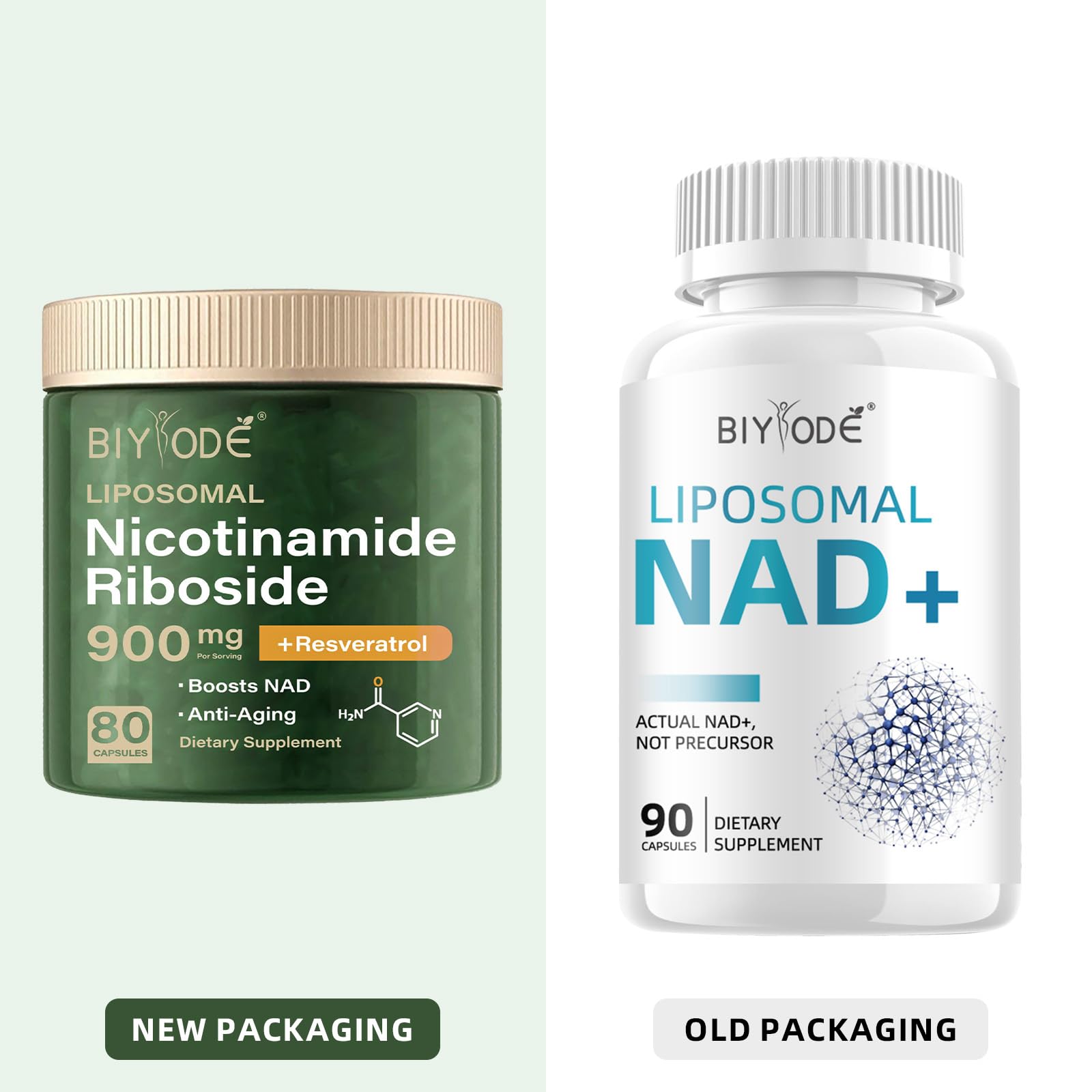 NAD Supplement with Liposomal Resveratrol – 900mg NAD Booster with Quercetin Phytosome for Energy, Focus & Healthy Aging – Cellular Support for Adults 30+ – 80 Capsules, 40-Day Supply BIYODE buy supplements canada