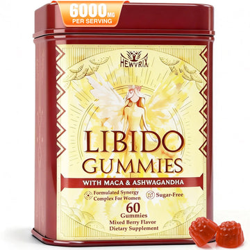 Libido Booster for Women with 1500mg Maca & 1000mg Ashwagandha, Vitamin D & B6, for Energy, Mood - Strongest Female Libido Booster + Hormone Balance for Women Cortisol Reducer | 0 Sugar, 60 Gummies Hewvrix buy supplements canada