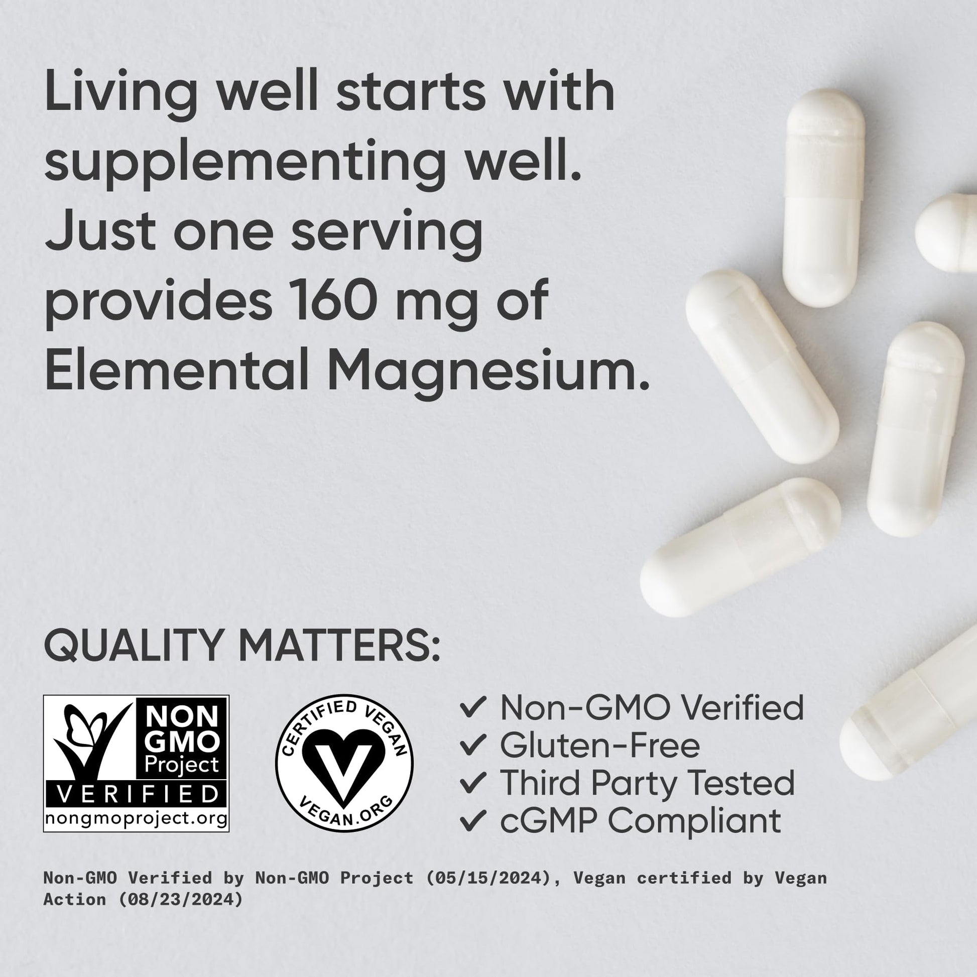Sports Research® Magnesium Glycinate - Supports Restful Sleep & Enzymatic Processes - 160 mg Chelated Magnesium - Vegan Capsule - 90 Count Sports Research buy supplements canada