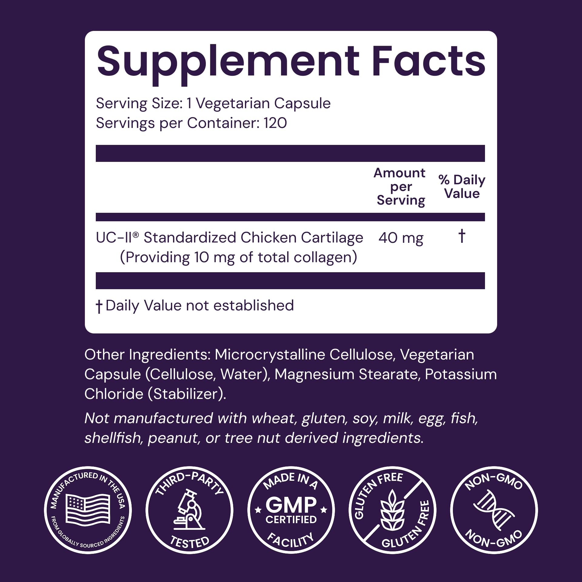 Healthy Origins UC-II 40 mg (Undenatured Type II Collagen, Non-GMO, Gluten Free, Joint Support), 120 Veggie Caps Healthy Origins buy supplements canada
