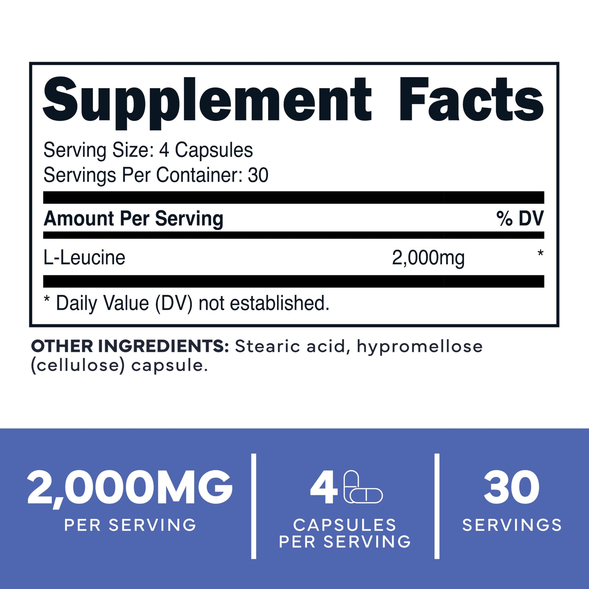 Type Zero L-Leucine Capsules (2000mg per Serving) 120 Capsules - 30 Servings Type Zero buy supplements canada