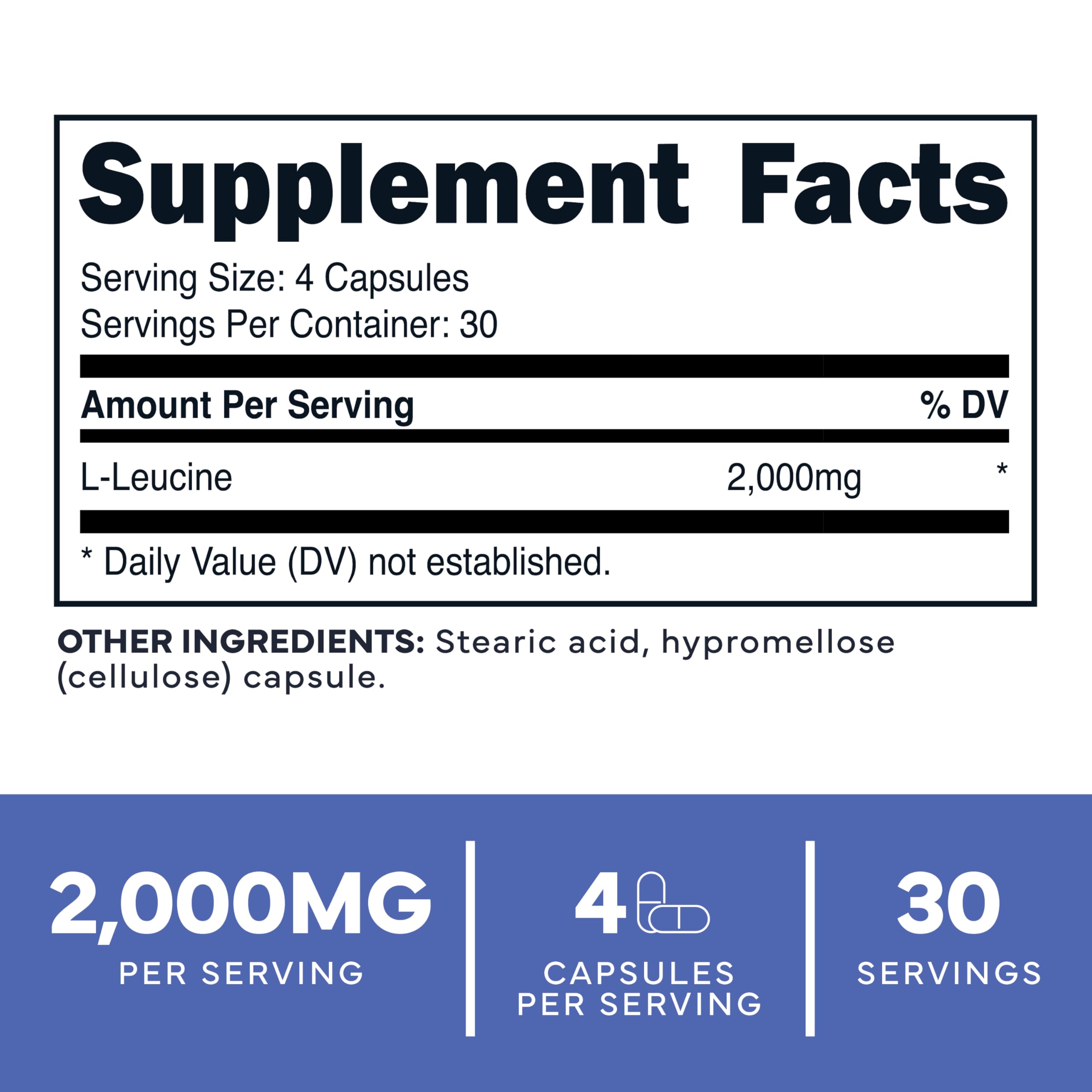Type Zero L-Leucine Capsules (2000mg per Serving) 120 Capsules - 30 Servings Type Zero buy supplements canada