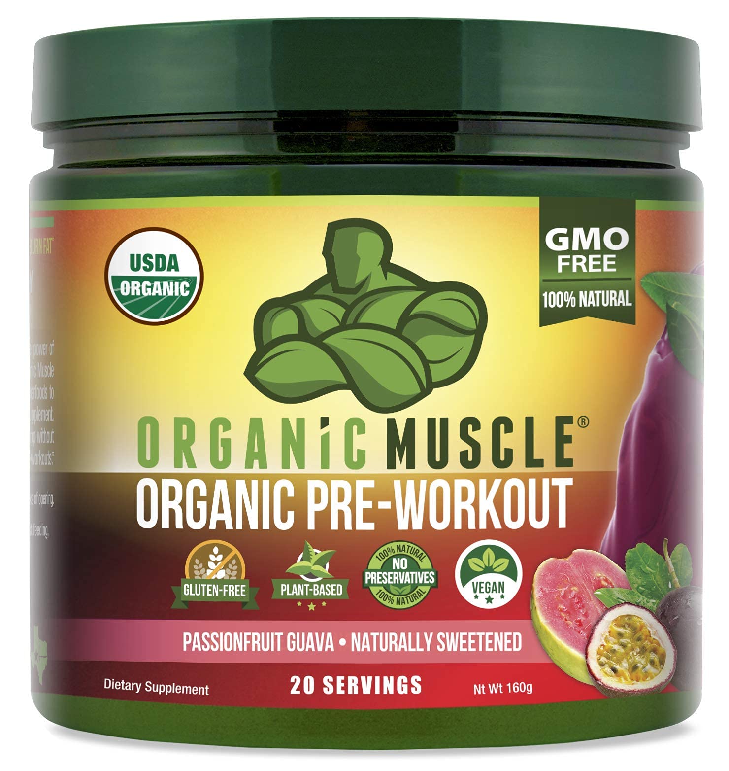 Organic Muscle Bundle - Pre-Workout Powder for Energy (Passionfruit Guava) + Replenisher Organic Muscle buy supplements canada
