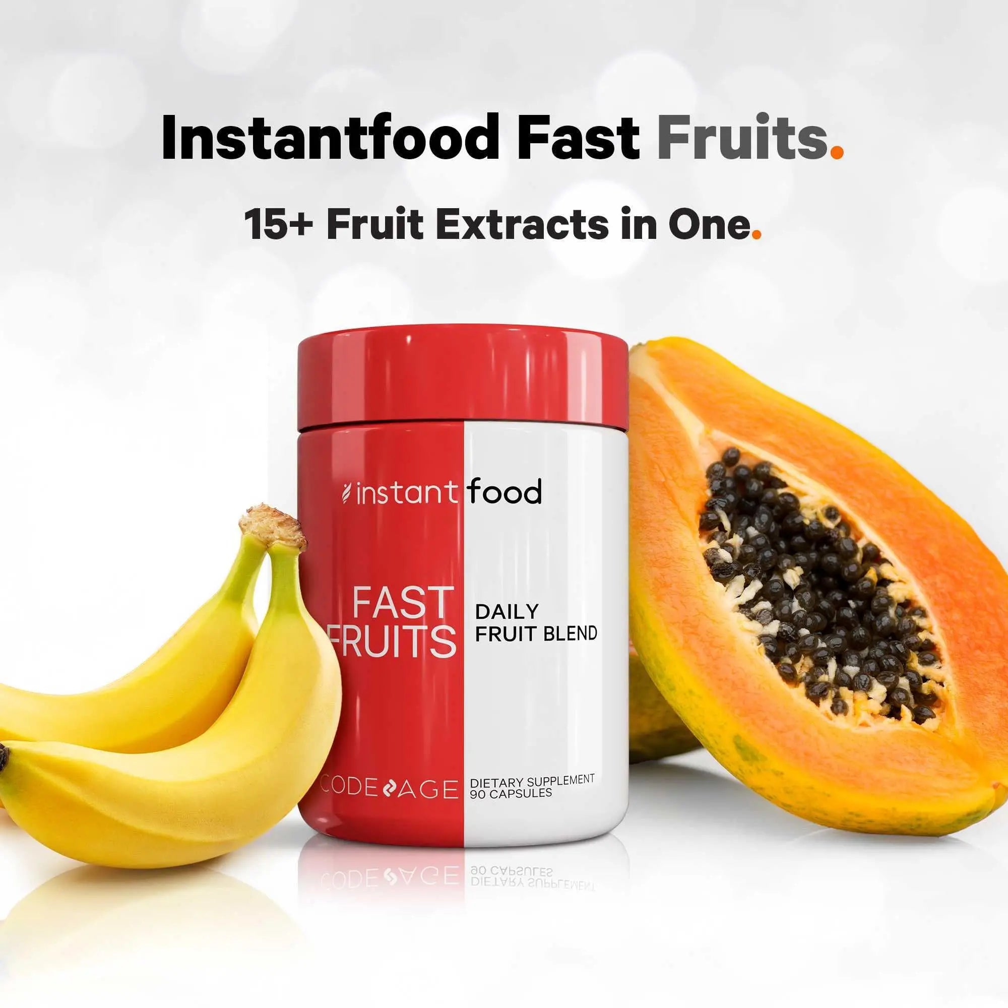 Codeage Instantfood Fast Fruits, Over 15 Fruits Powders Equivalent All-in-One, Vegan Daily Whole Food Vitamins - Berries, Antioxidant Polyphenols Codeage buy supplements canada