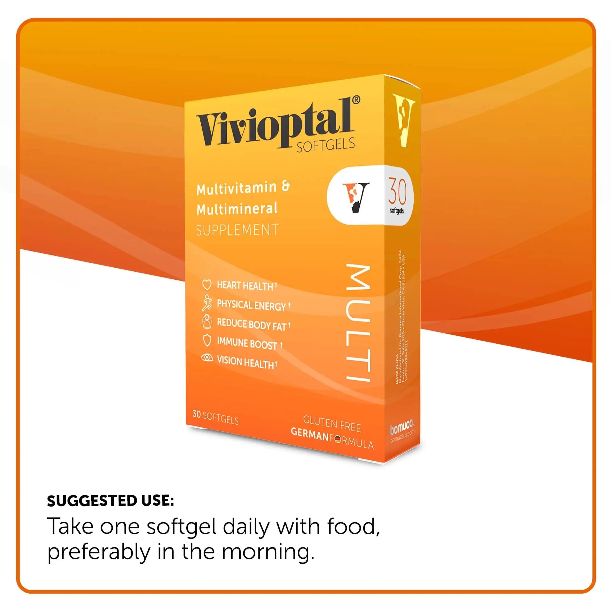 Vivioptal Multi, 30 Softgels, Multivitamin & Multimineral, Gluten Free, German Formula Vivioptal Vitamins buy supplements canada