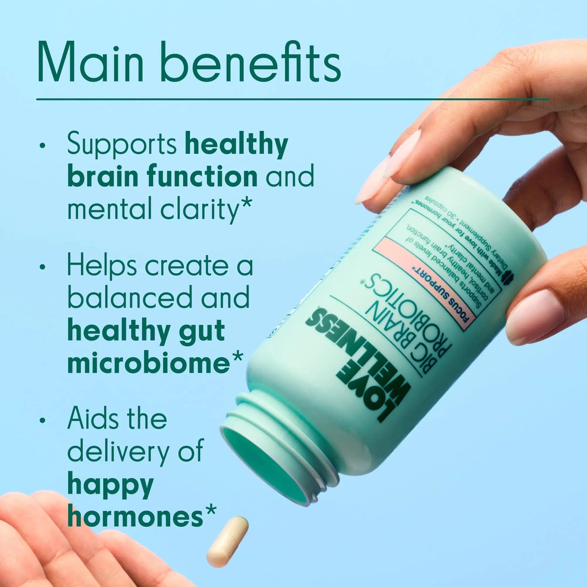 Love Wellness Daily Love Multivitamin & Big Brain Probiotics | Mind and Body Duo | Womens Vitamin and Probitoic Love Wellness buy supplements canada