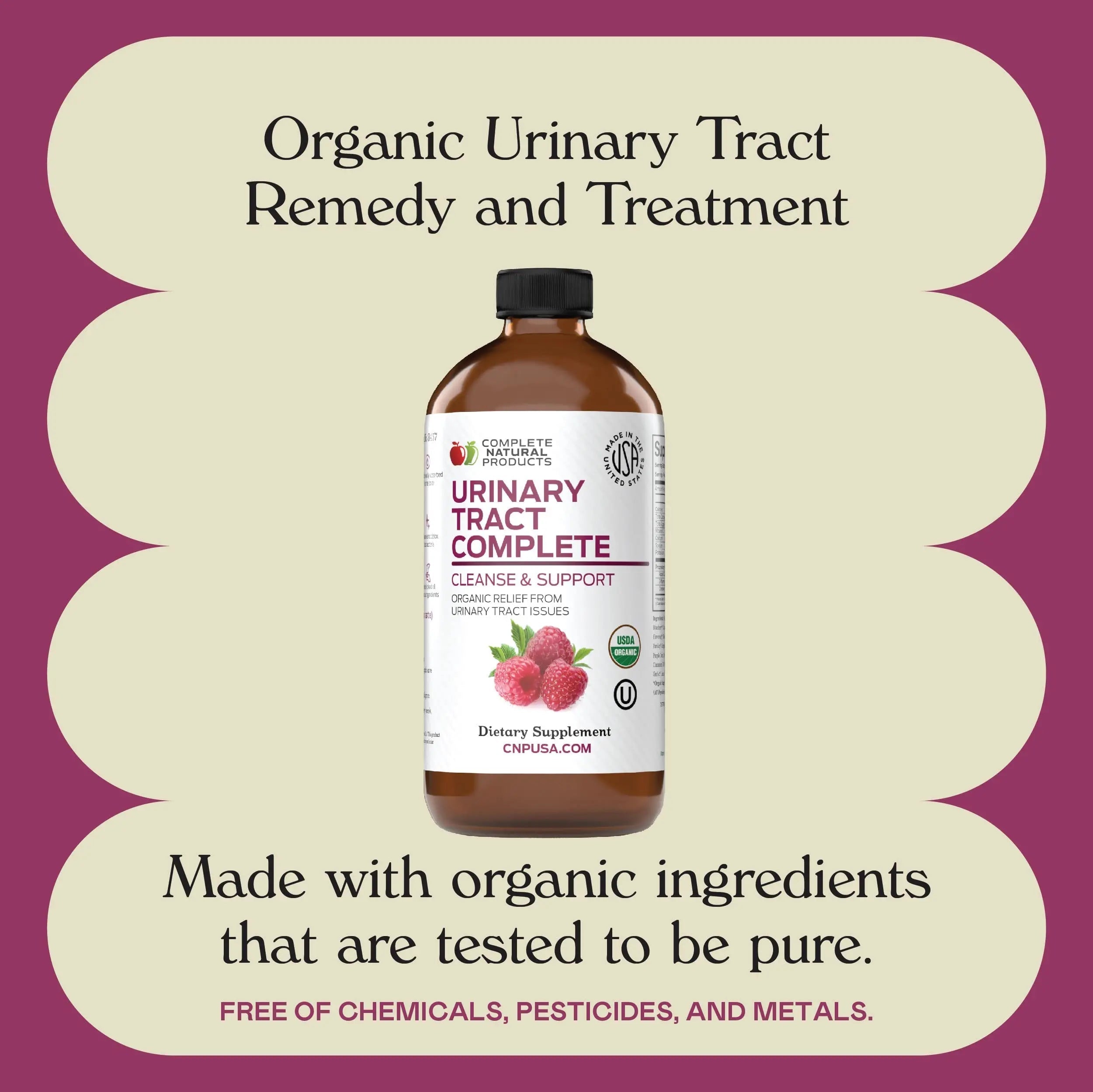 Complete Natural Products Urinary Tract Complete 8oz - Liquid Supplement for a Urinary Tract Cleanse, Defense, Health, and Treatment with Organic Cranberry & Organic D-Mannose Complete Natural Products buy supplements canada