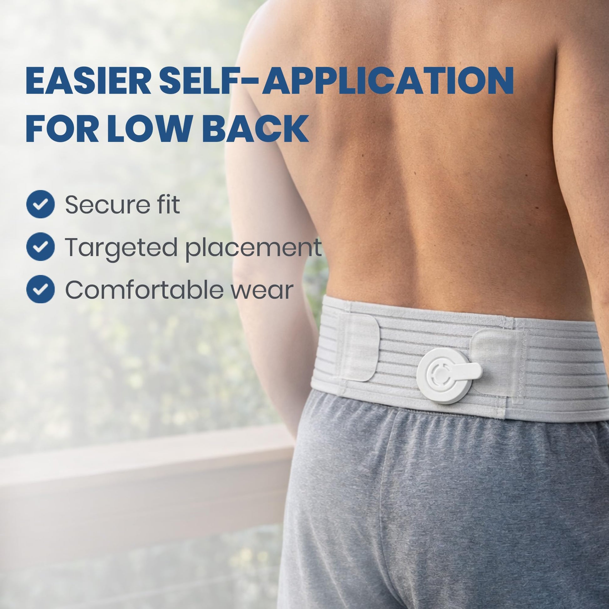 Mint Bucket ActiPatch Wearable Pain-Relief Device, Adjustable Back Wrap Kit for Lower Back, Secure Velcro Hold, Drug-Free Therapy Support, Device + Wrap Included Mint Bucket Brands buy supplements canada