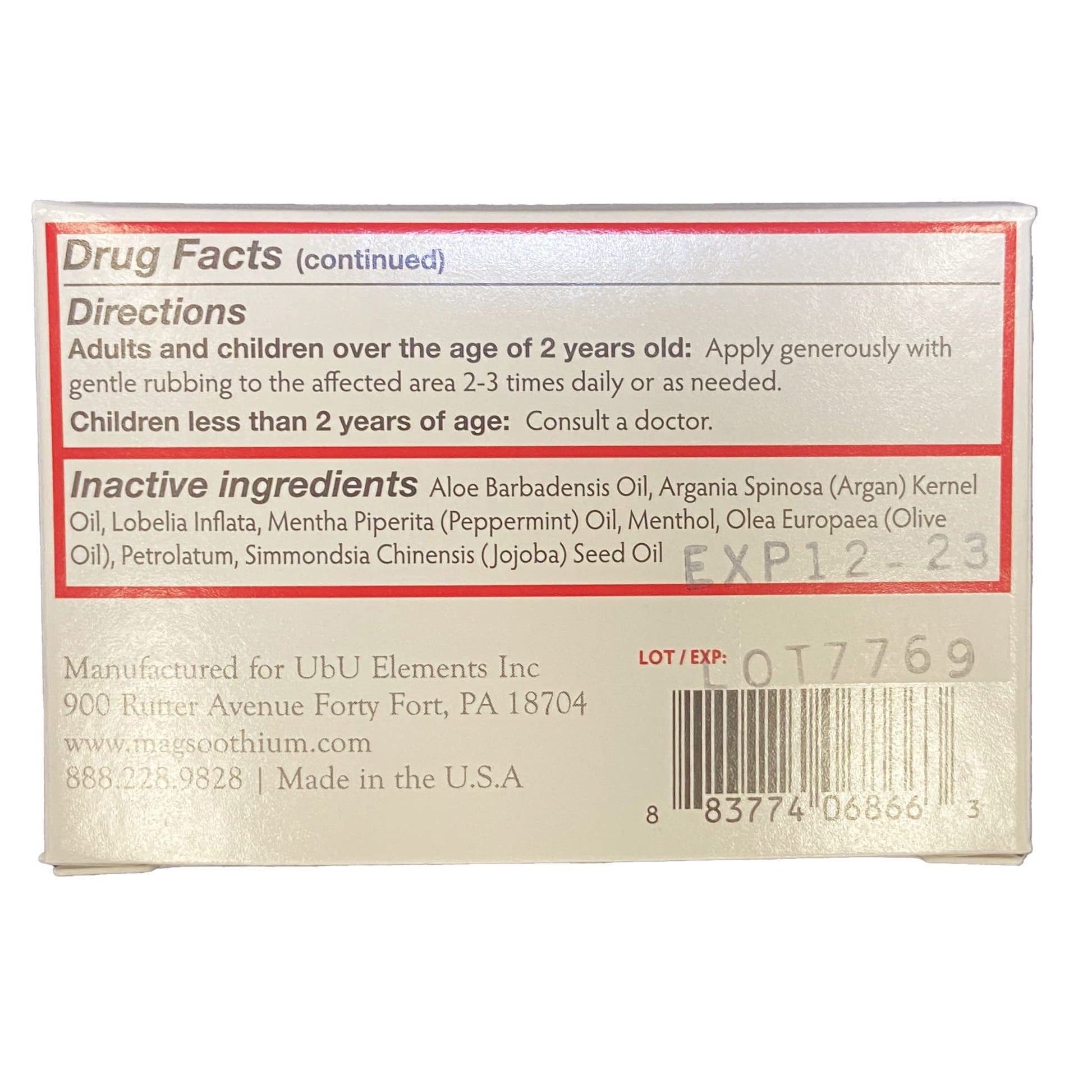 Magsoothium Original Recovery Balm- Magnesium Sulfate/Arnica Recovery Balm hephboard buy supplements canada
