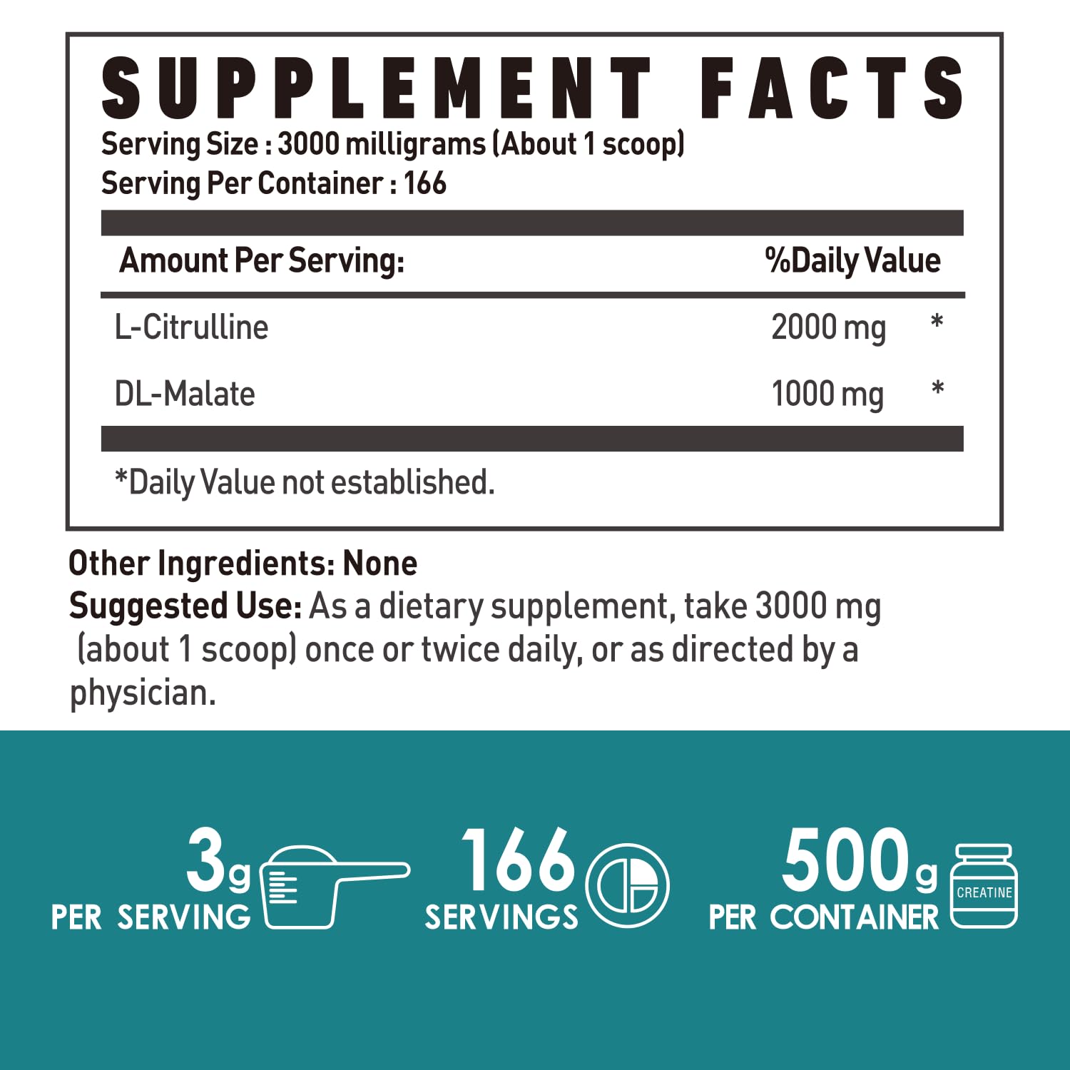 L-Citrulline Dl-Malate 2:1 Powder 500g, Pure L Citrulline Malate Supplement Preworkout NUTRI POTENTIA buy supplements canada