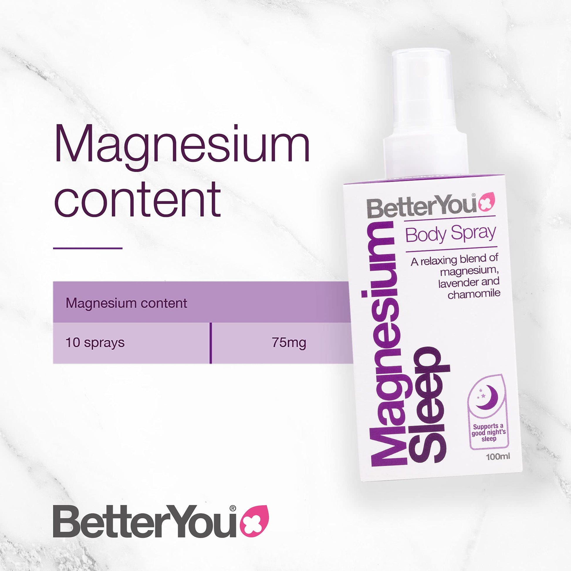BetterYou Magnesium Sleep Body Spray, Made with Zechstein Magnesium Chloride BetterYou buy supplements canada