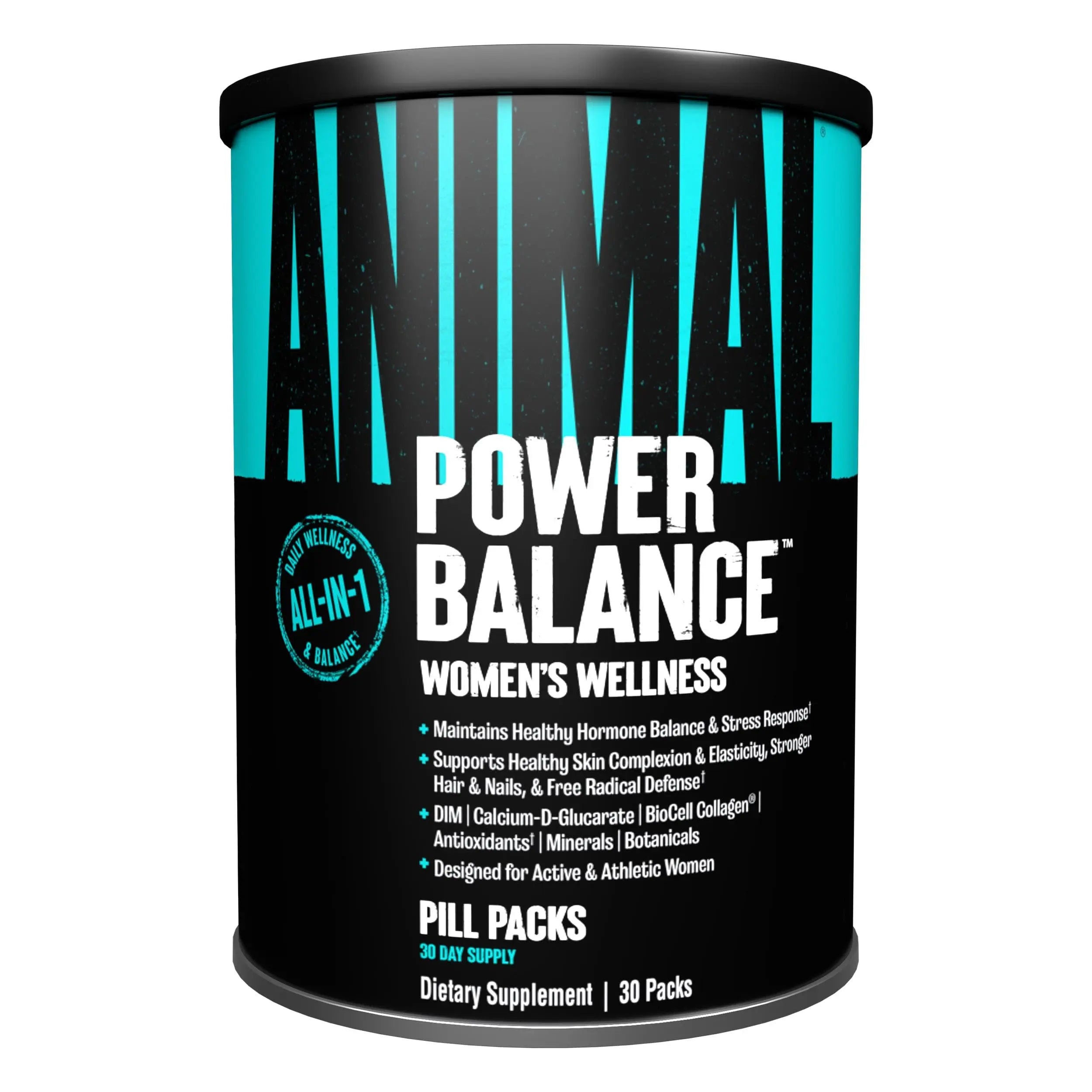 Animal Power Balance – Women's Alpha F Comprehensive Formula – Supports Hormonal Balance, Complexion, Hair, Nails, Mood and Stress, Intestinal Health, & Bone and Joint Health – 30 Packs Animal buy supplements canada