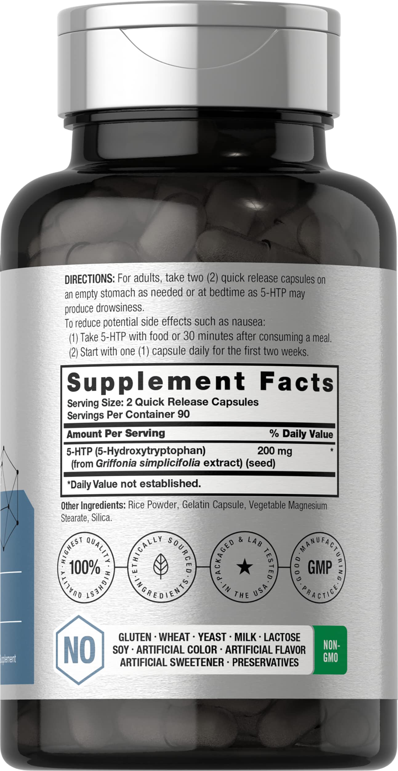 5HTP 200mg Capsules | 180 Capsules | Griffonia Simplicifolia | 5HTP Extra Strength Supple Horbäach buy supplements canada