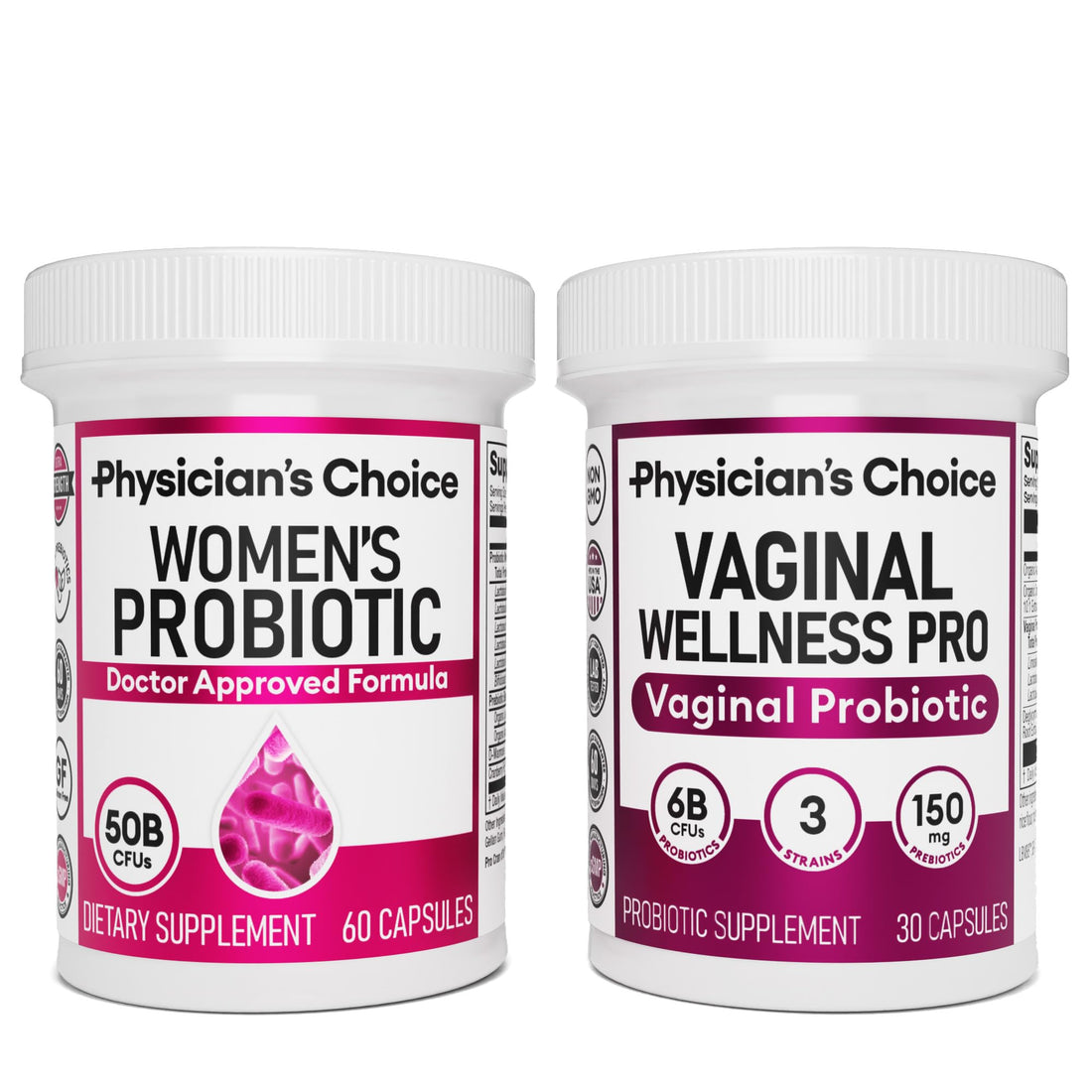 Physician's CHOICE Feminine Power Duo Bundle - Vaginal Probiotic 30ct + Womens Probiotic 60ct Physician's CHOICE buy supplements canada