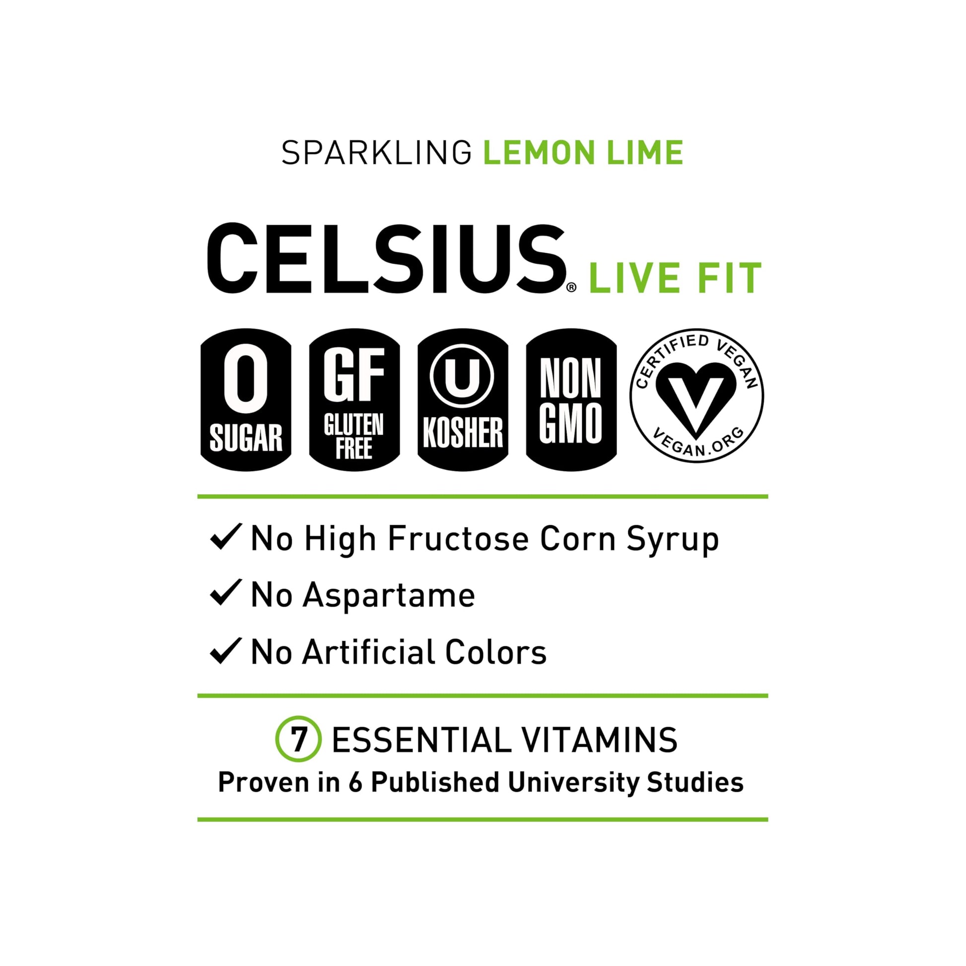CELSIUS Sparkling Lemon Lime, Functional Essential Energy Drink, 12 Fl Oz (Pack of 12) CELSIUS buy supplements canada