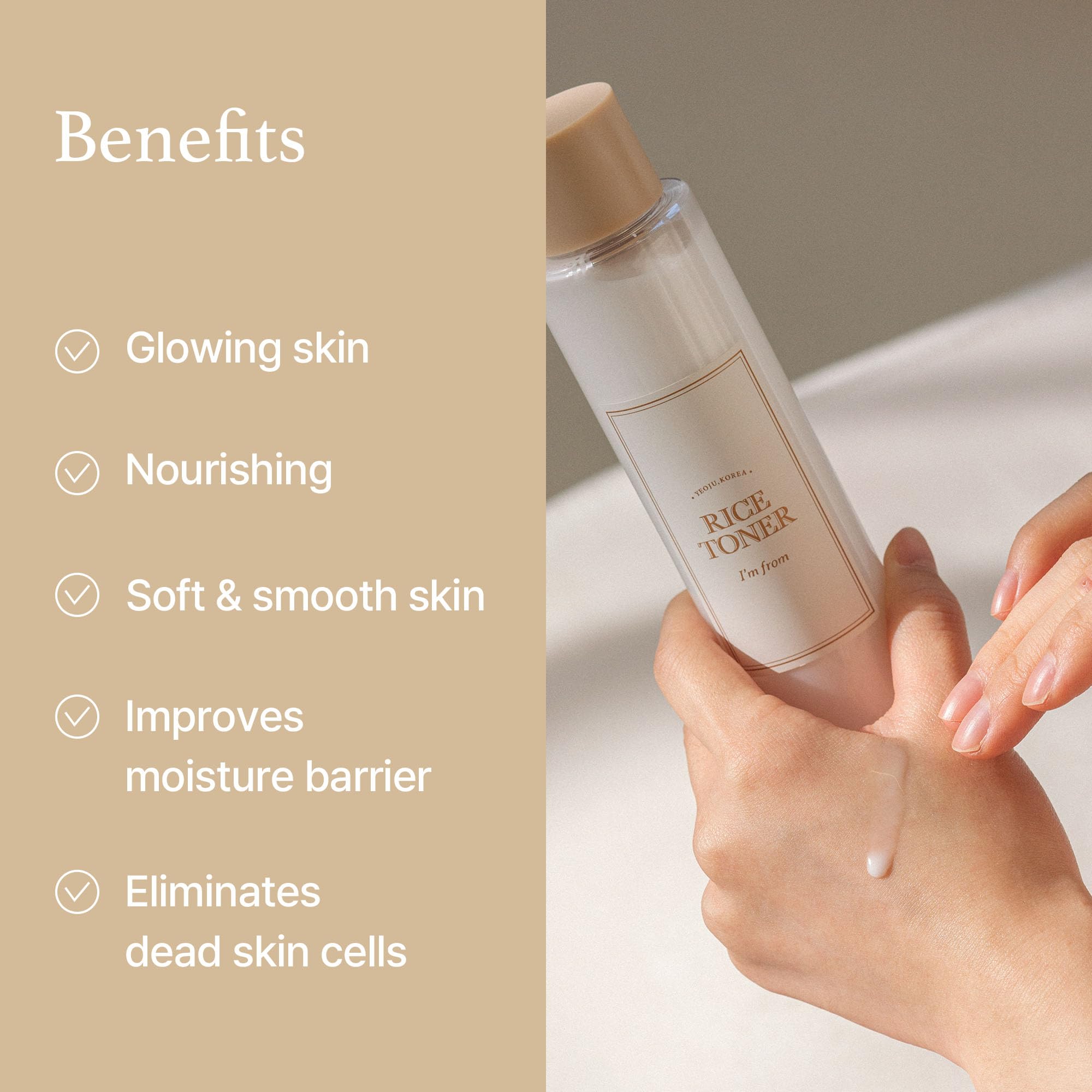 I'm From Rice Toner, 77.78% Rice Extract from Korea, Glow Essence with Niacinamide I'm from buy supplements canada
