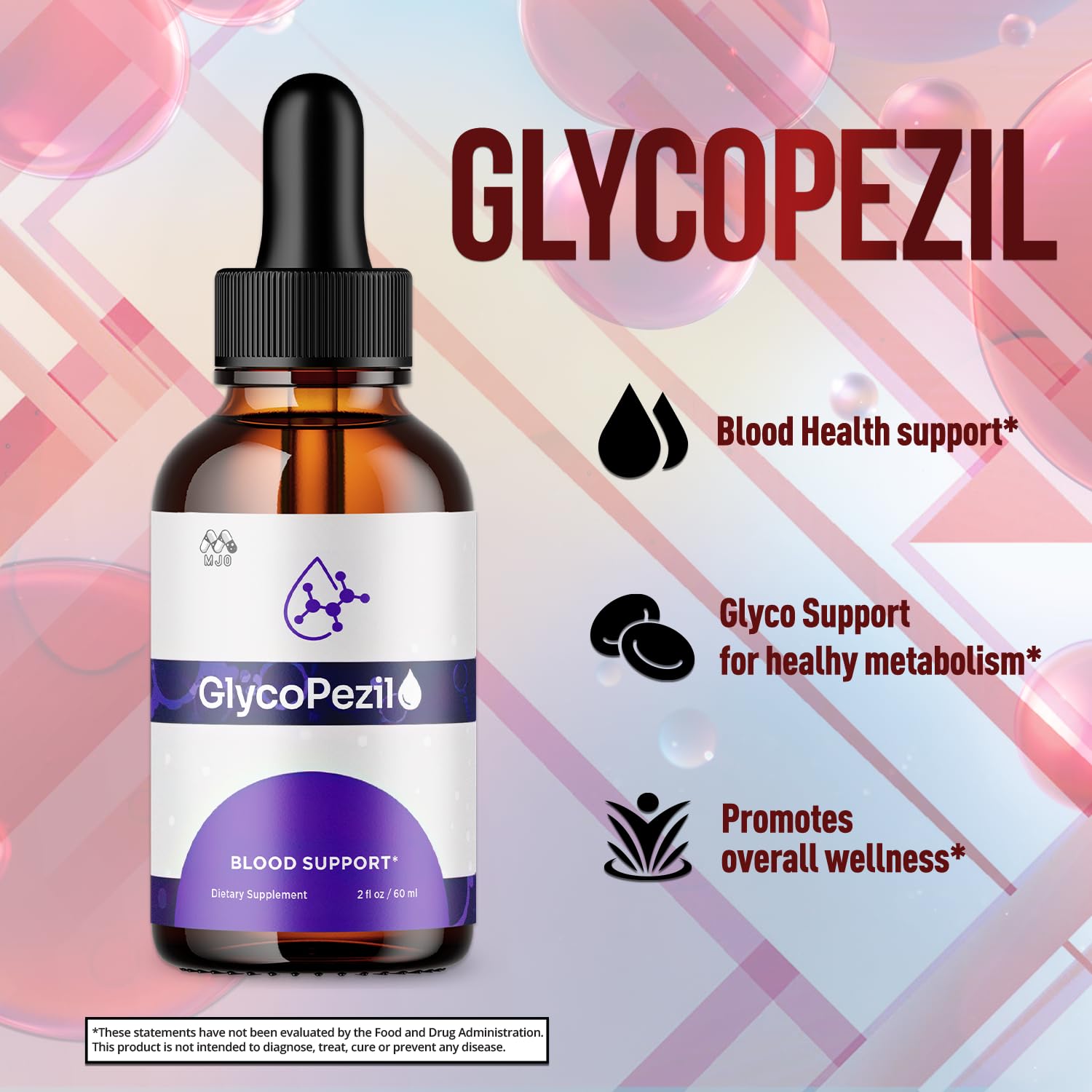 (3 Pack) Glycopezil Drops, Official Glycopezil Blood Health Support Drops with All Natural Ingredients, Advanced Health & Wellness Support Formula with Premium Vitamins for Women & Men (90 Servings) MJO buy supplements canada