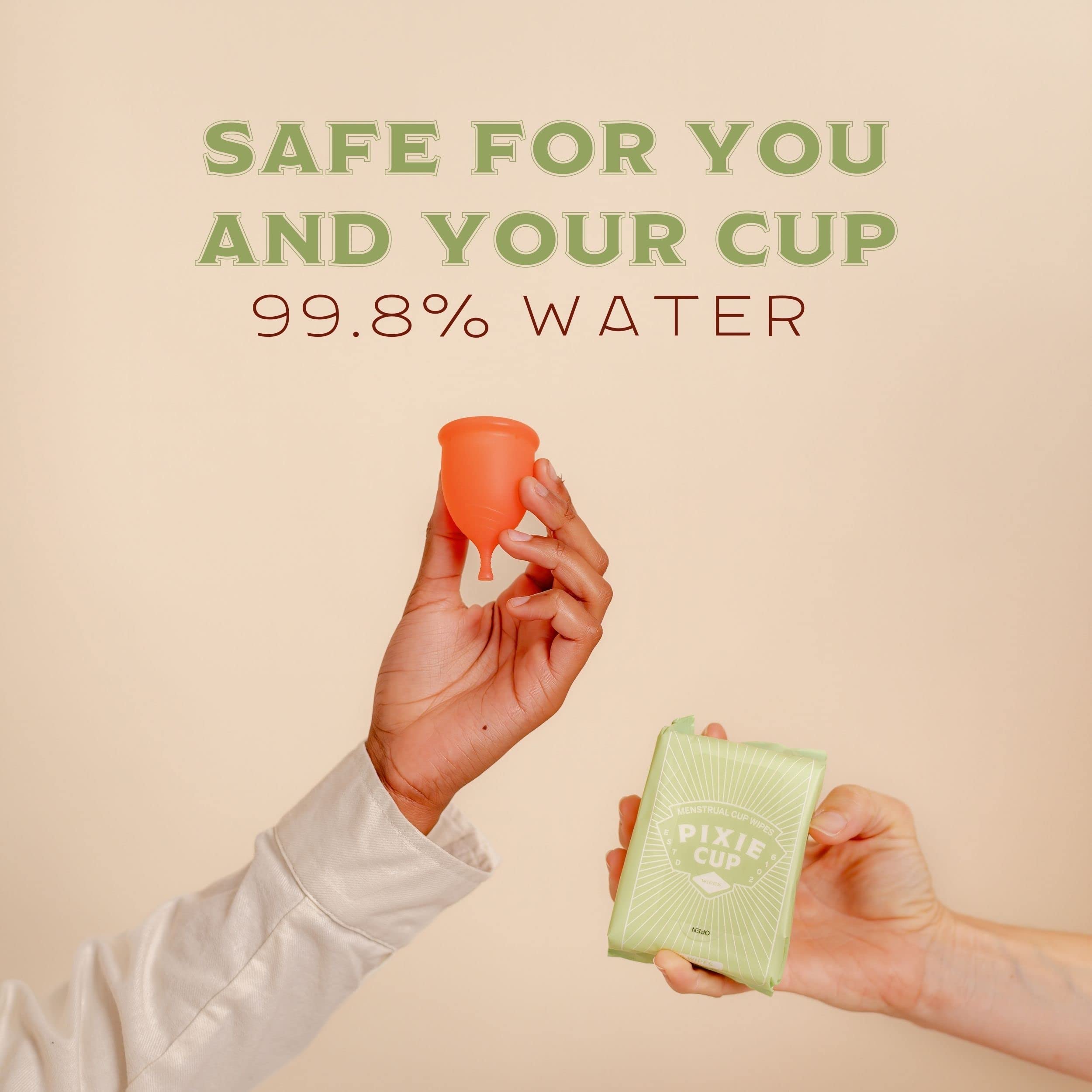 Menstrual Cup Wipes - On The Go Public Bathroom Feminine Wipes - Safe On Period Cups & Menstrual discs Pixie Cup buy supplements canada