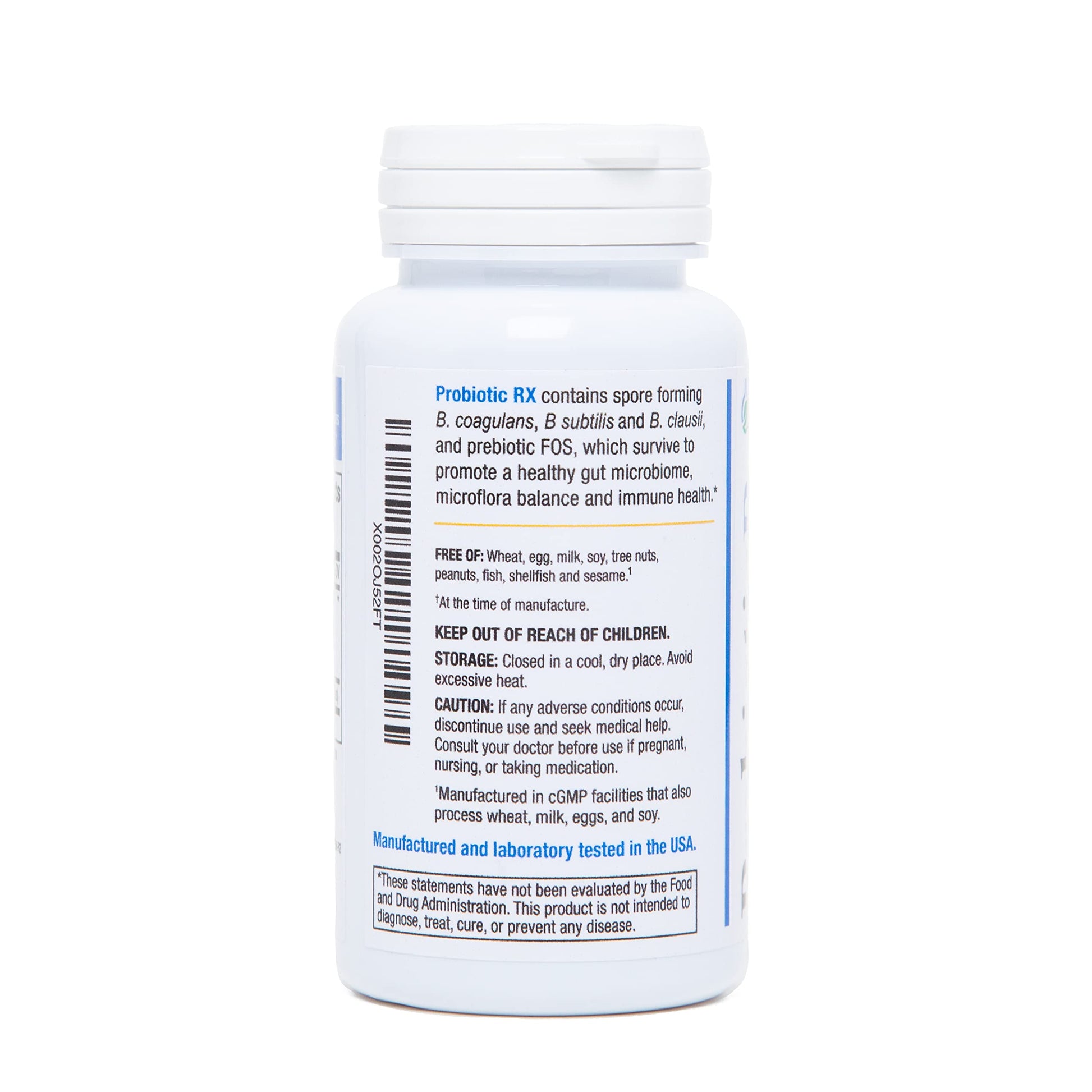 Probiotic Rx: 5 Billion CFU – Probiotic + Prebiotic - Spore-Based – 60-Day Supply - SBO - Supports Immune & Gut Health - Soil-Based Organisms - No Refrigeration Required Biomedic Labs RX buy supplements canada