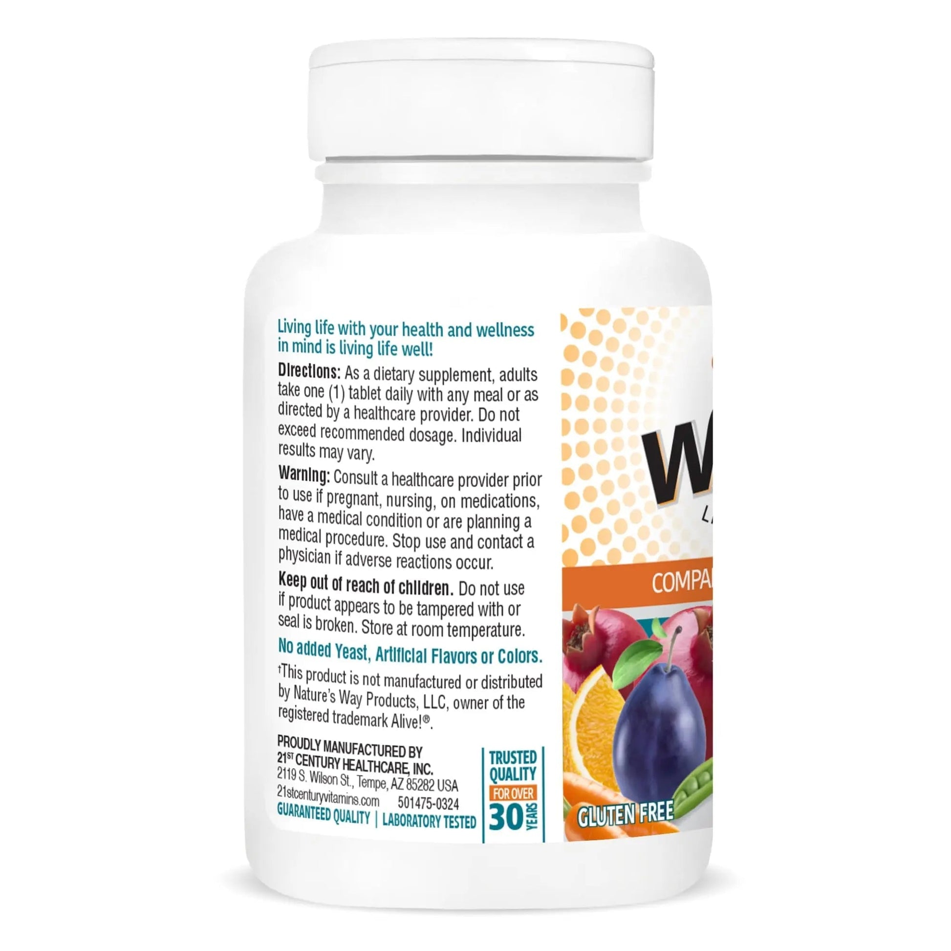 21st Century Wellify Men's 50+ Multivitamins with Minerals, 65Count 21st Century buy supplements canada