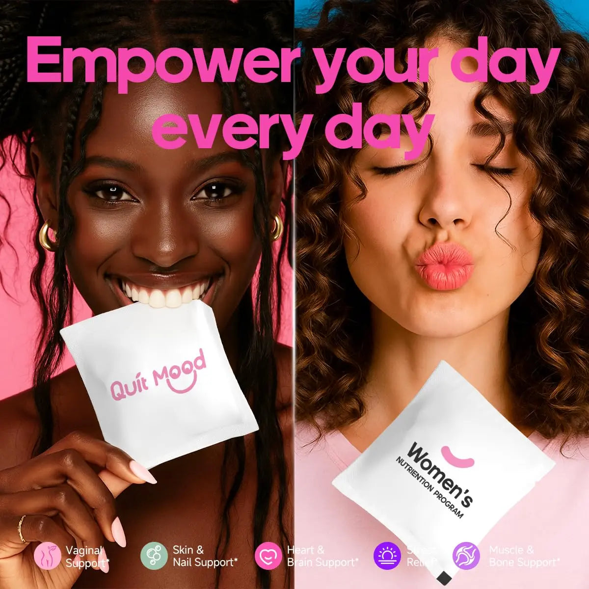 Multivitamin for Women Daily Vitamin Packs for 30 plus with Ashwagandha, D3 + K2, Probiotics&NR 1000 | Supplement for Beauty, Stress Relief Quit mood buy supplements canada