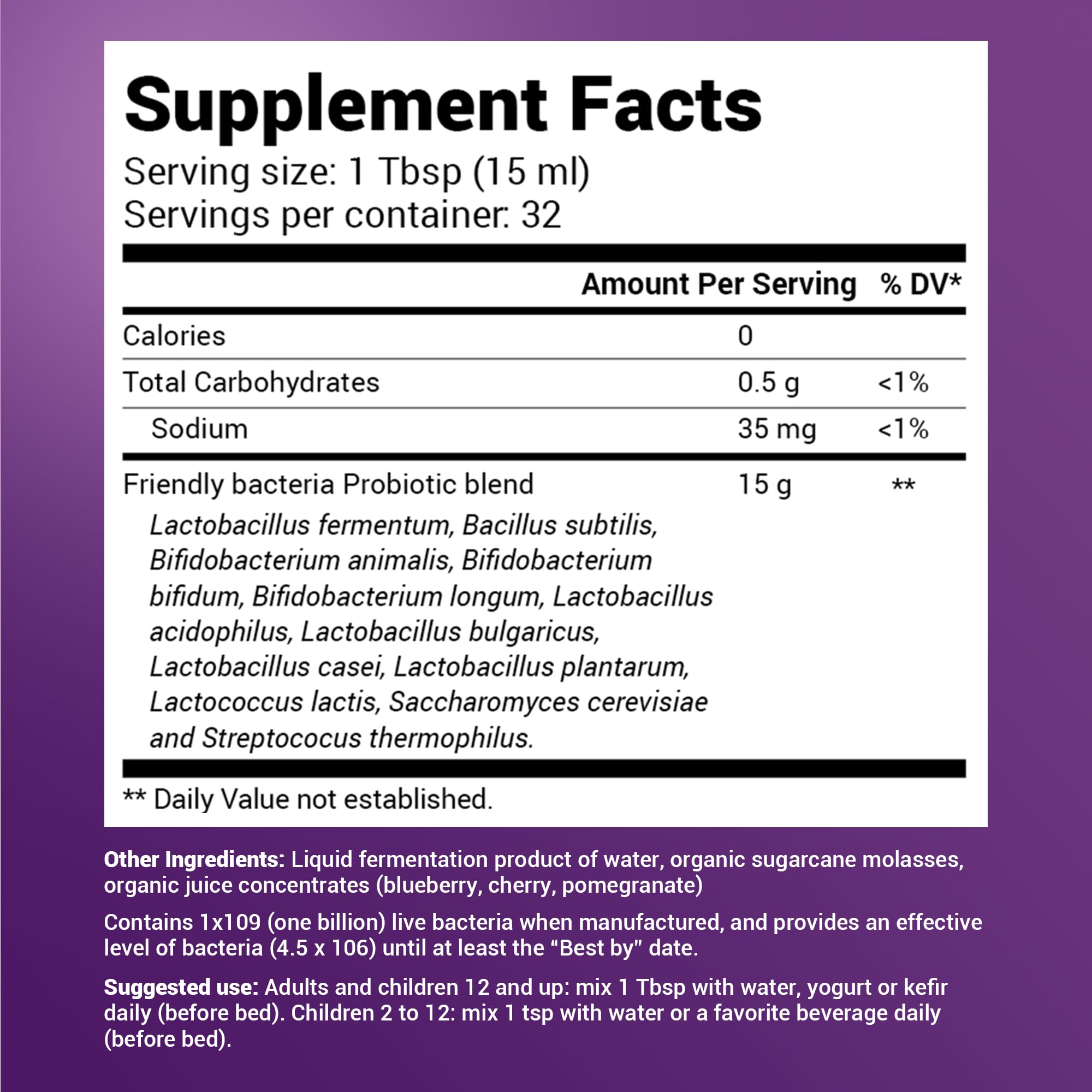 Dr. Berg's Friendly Probiotic Liquid Supplement Drink Mix w/ 12 Live Probiotics Strains Dr. Berg Nutritionals buy supplements canada