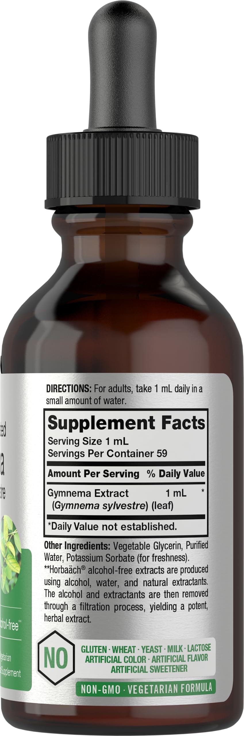 Gymnema Sylvestre Liquid | 2 fl oz | Alcohol Free Supplement | Super Concentrated Horbäach buy supplements canada