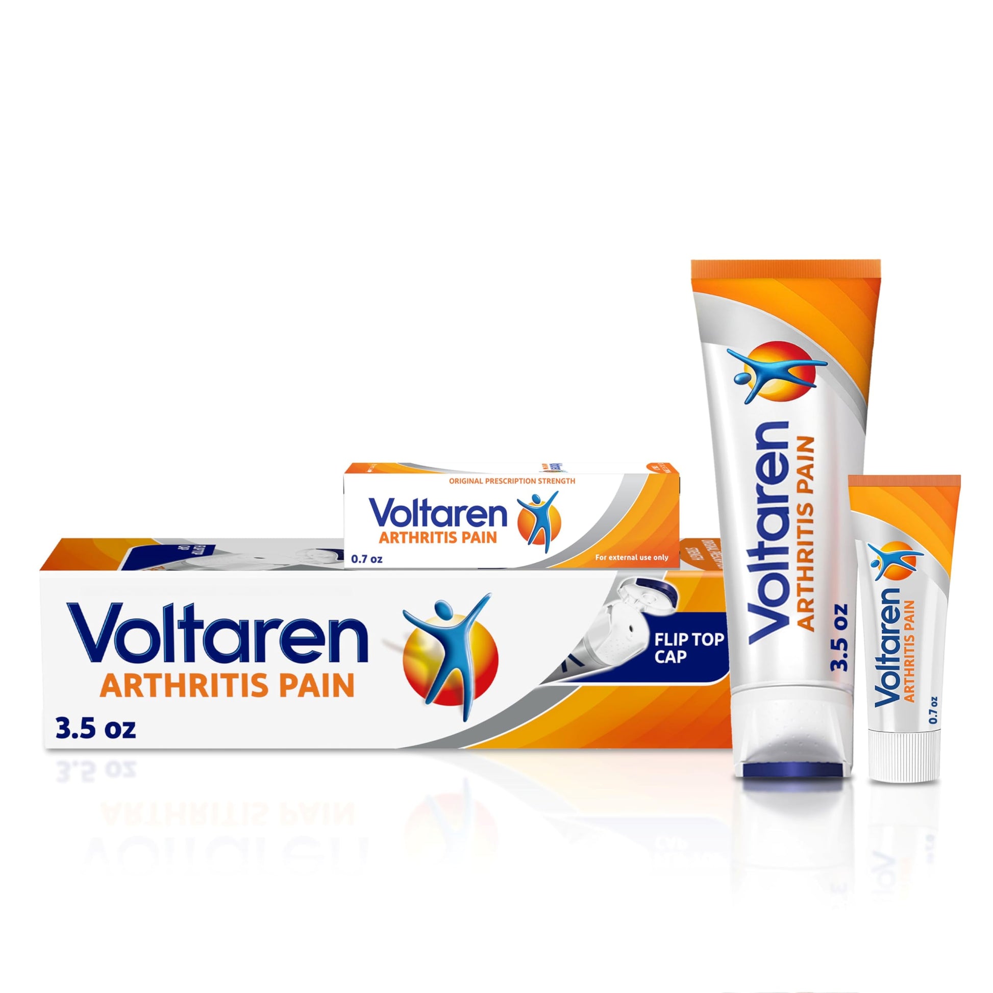 Voltaren Arthritis Pain Gel for Powerful Topical Arthritis Pain Relief with Diclofenac - NEW Easy Open Cap - 100 g Tube And 20 g Travel Size Tube Voltaren buy supplements canada