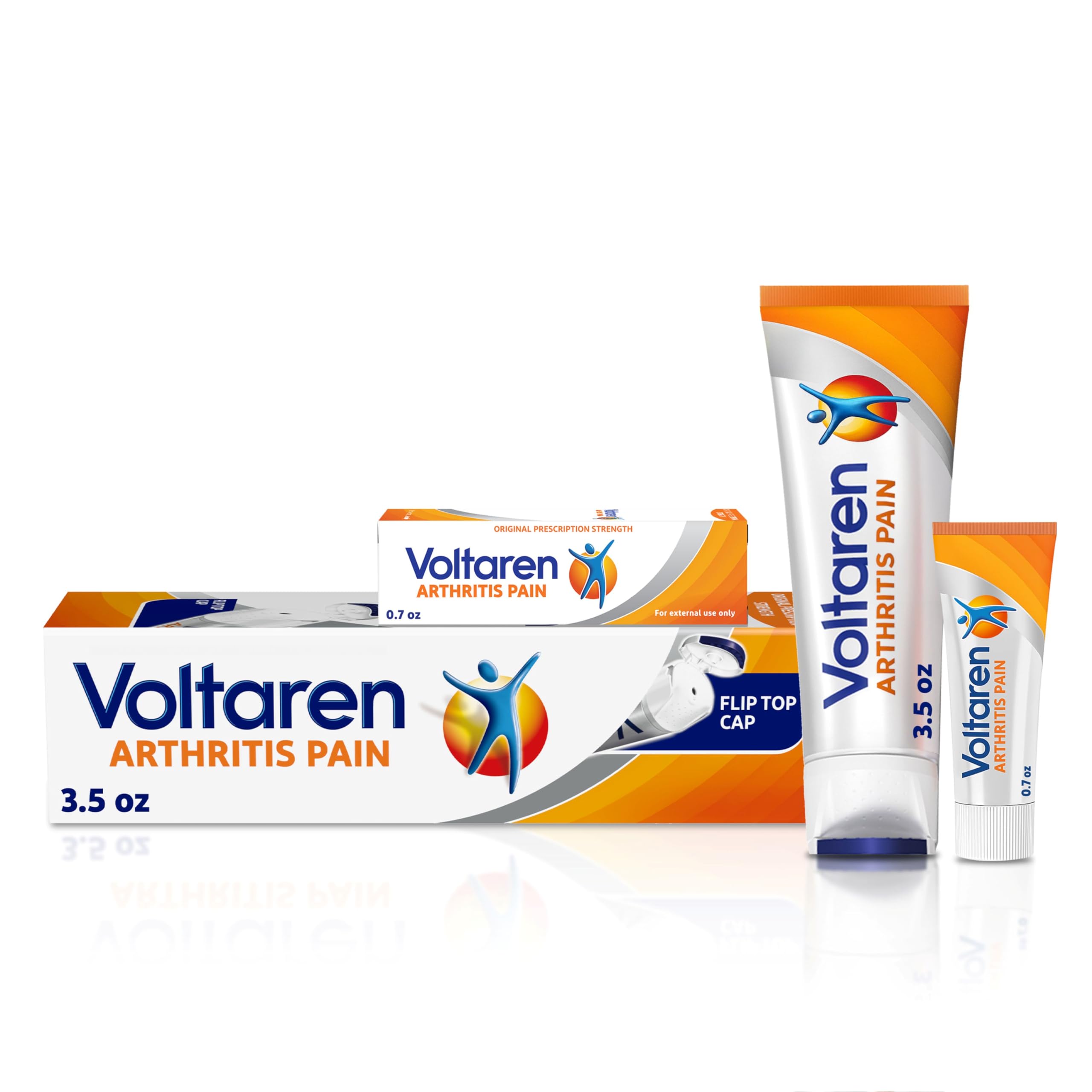 Voltaren Arthritis Pain Gel for Powerful Topical Arthritis Pain Relief with Diclofenac - NEW Easy Open Cap - 100 g Tube And 20 g Travel Size Tube Voltaren buy supplements canada