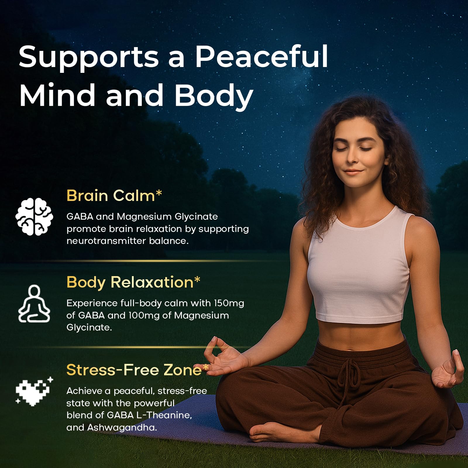 GABA L-Theanine Gummies, Sugar-Free Calm Gummies with L-Theanine, Ashwagandha,Valerian Root,Magnesium | Support Sleep,Stress Relief & Relaxation | GABA Supplement for Adult- Blueberry Flavor VEGETUSMAX buy supplements canada