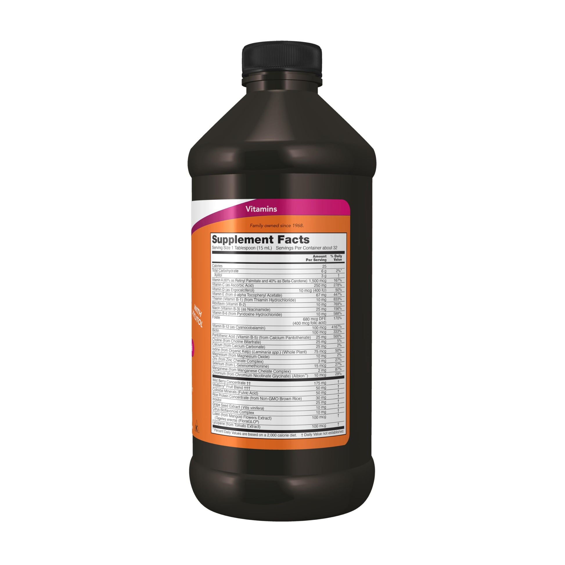NOW Foods Supplements, Liquid Multi, Fast Absorption, Liquid Vitamin & Mineral, Wild Berry Flavor, 16-Ounce NOW Foods buy supplements canada