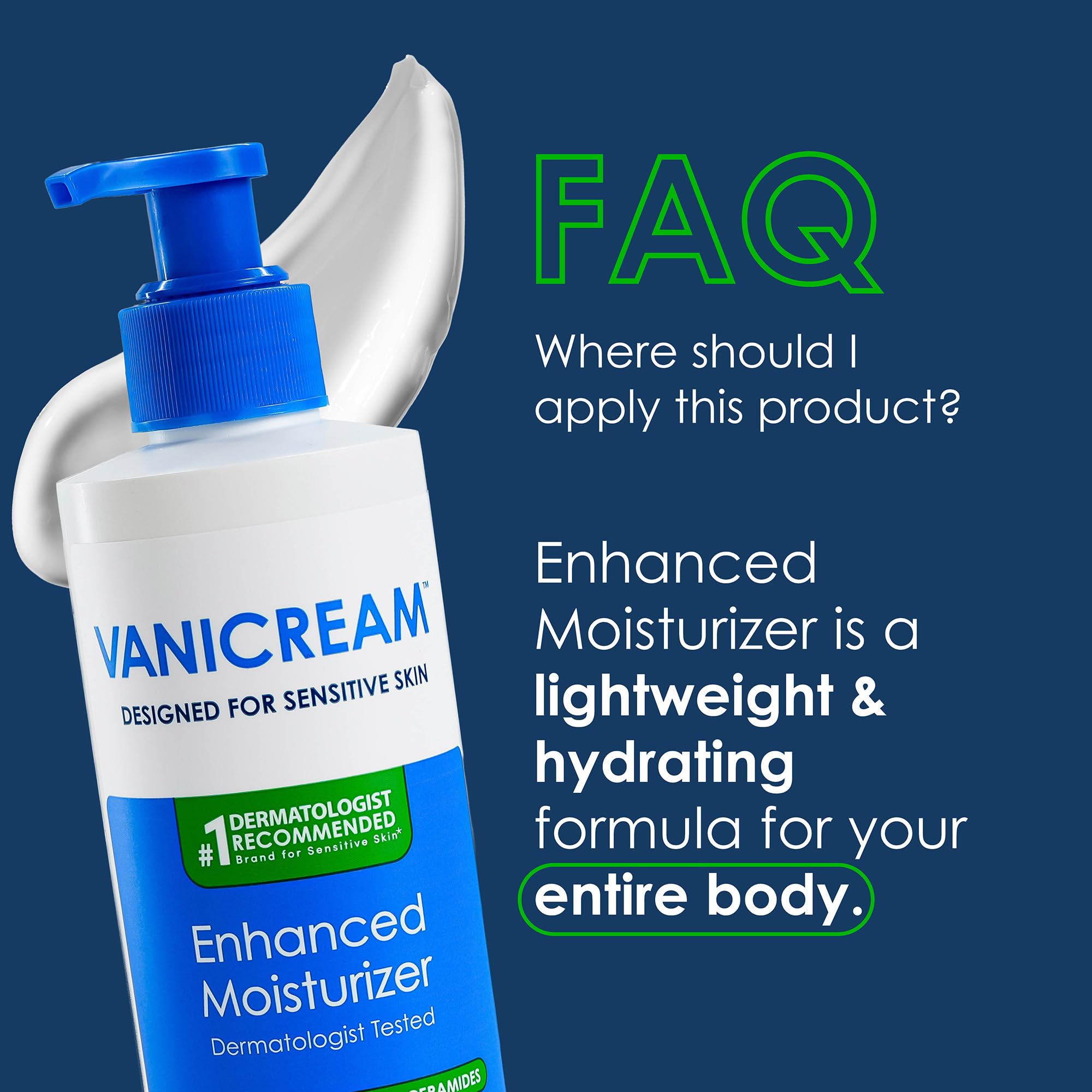 Vanicream Enhanced Moisturizer, 12 fl oz, Formulated without Common Irritants, Body Moisturizer, All-Day Hydration with Hyaluronic Acid Vanicream buy supplements canada