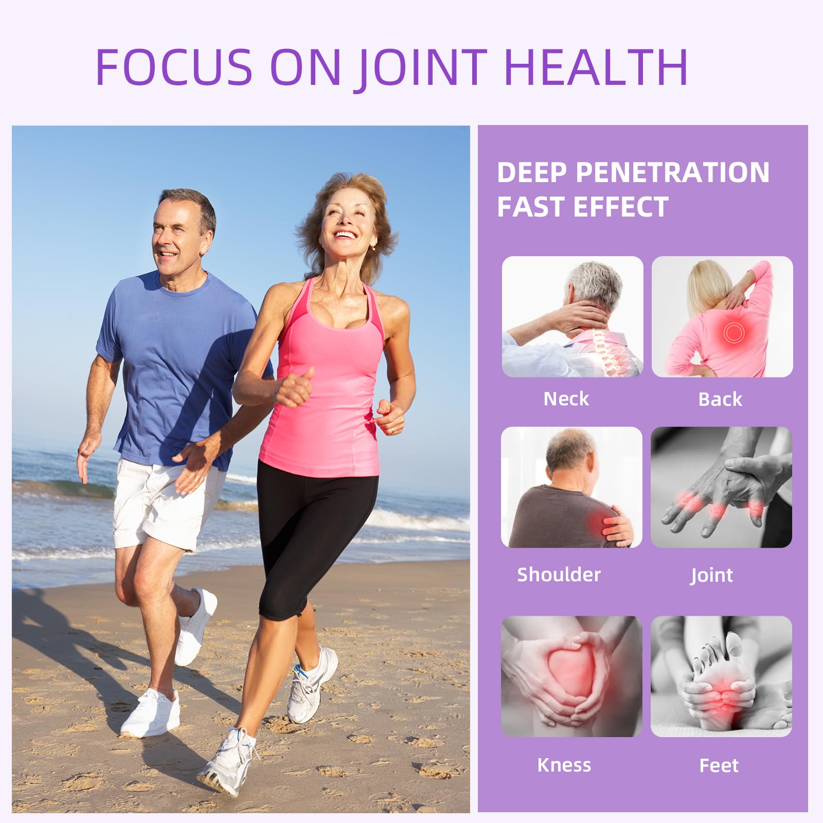 Nodfens Joint Pain Gel, Purple Relief Soothing Massage Cream for Knees, Neck, Feet, Hand Whole Body Nodfens buy supplements canada