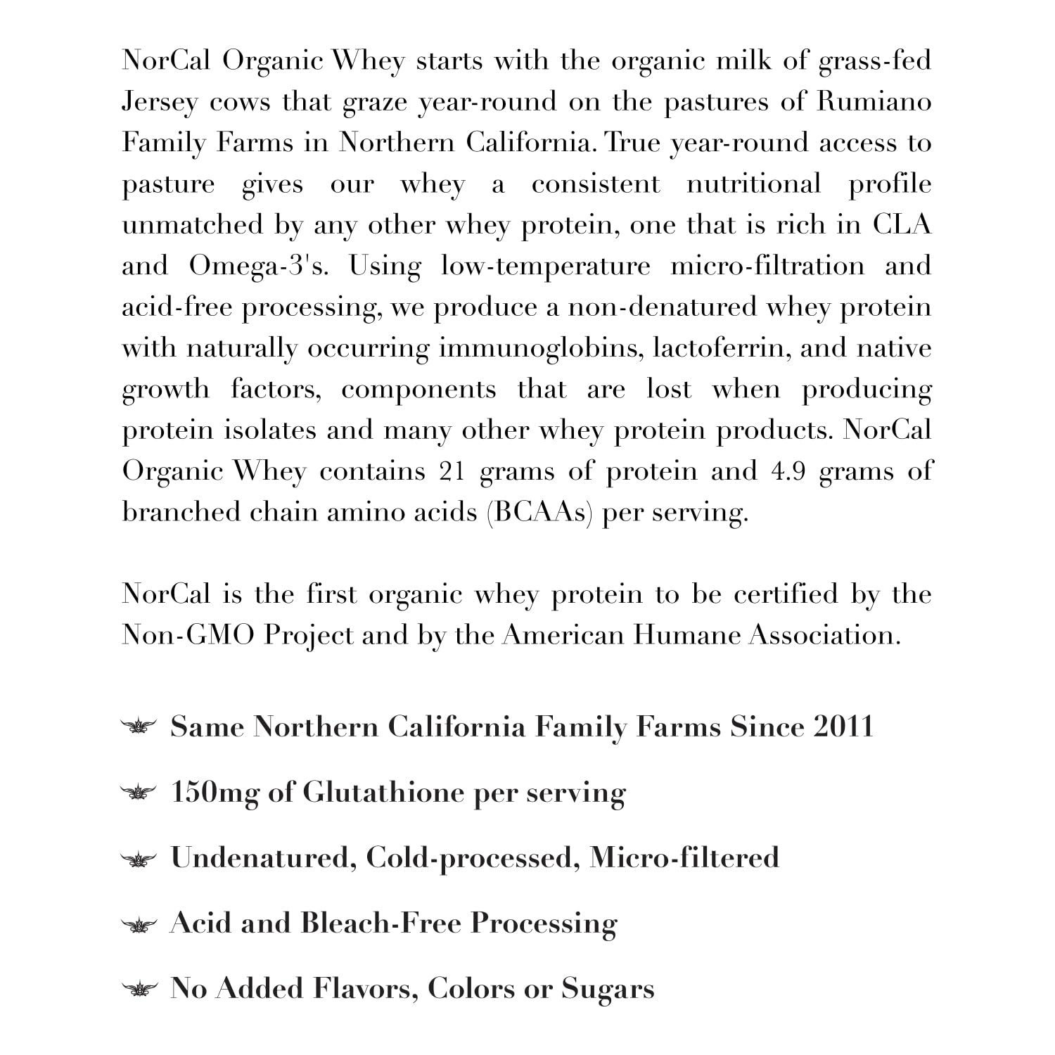 NorCal Organic Unflavored Whey Protein - 2lbs Bulk | 100% Grass-Fed, USDA Certified NorCal Organic buy supplements canada