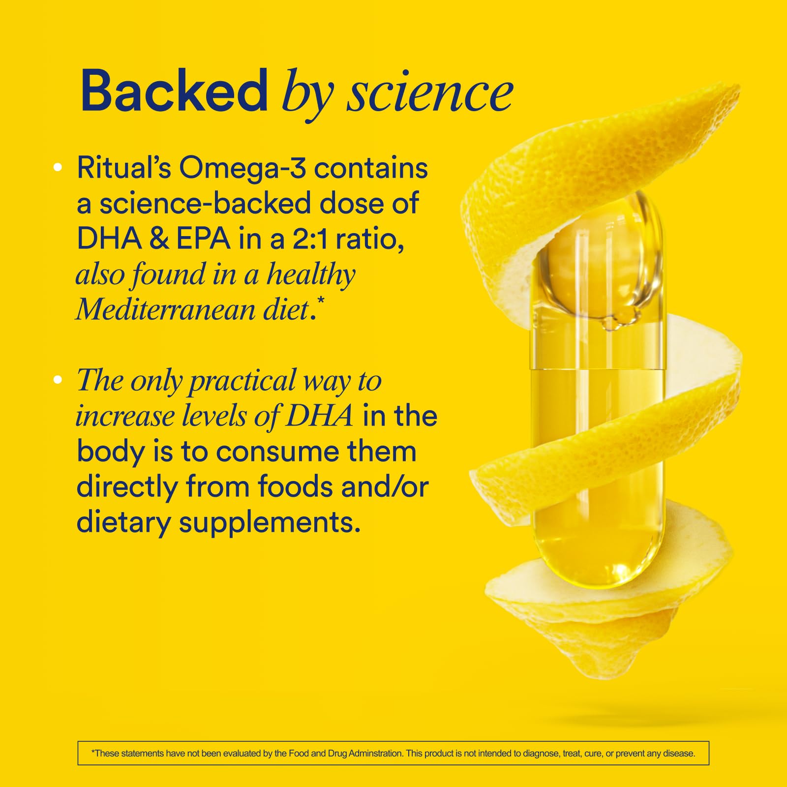 Ritual Omega 3 - Vegan - Science-Backed Dose of DHA & EPA Fatty Acids in 2:1 Ratio, Bioavailable, Brain and Heart Health Support, Minimal Burp-Back, Sustainably Sourced Microalgae, 30 Day Supply Ritual buy supplements canada