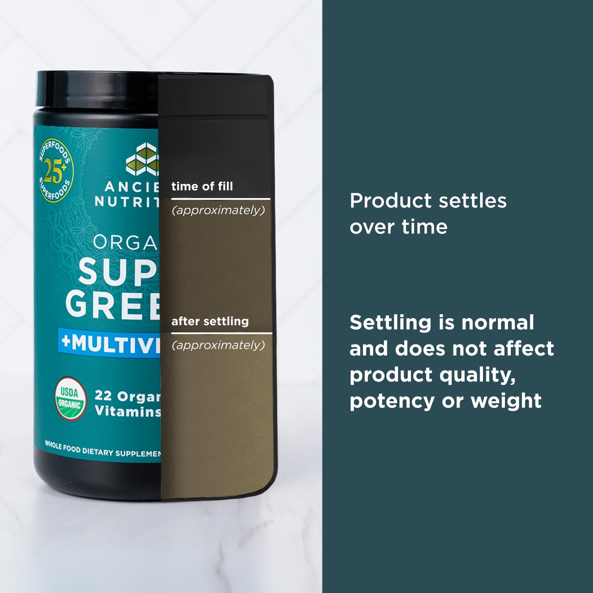 Ancient Nutrition, Vitamin Powder, One Bottle Made from Real Fruits, Vegetables and Herbs, for Digestive and Energy Support, 25 Servings, 7.5oz Ancient Nutrition buy supplements canada
