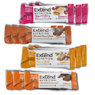Extend Nutrition Diabetic Snacks for Sugar Control, Low Carb, Low Sugar, Low Calorie Snacks Extend Bar buy supplements canada