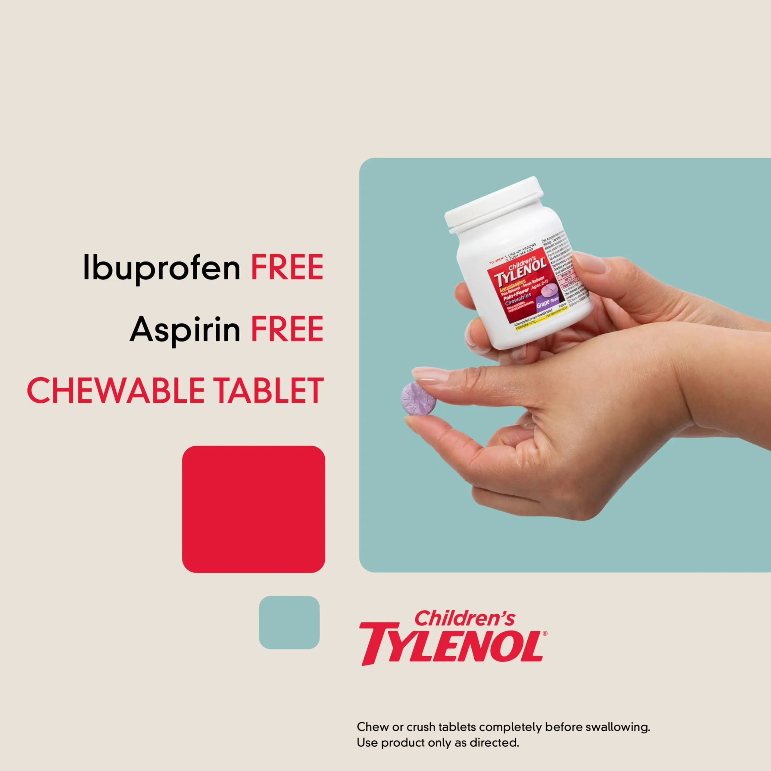 Children's Tylenol Chewables with 160 mg Acetaminophen, Pain Reliever & Fever Reducer for Kids' Cold + Flu Symptoms, Headache, Sore Throat & Toothache, Aspirin-Free, Grape Flavor, 24 ct Tylenol buy supplements canada