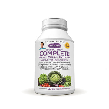 ANDREW LESSMAN Multivitamin - Complete 150 Capsules - High Potencies of 30+ Nutrients, Essential Vitamins, Minerals, Carotenoids ANDREW LESSMAN buy supplements canada
