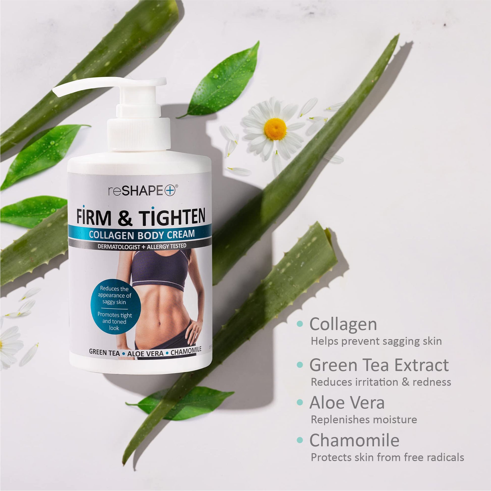Reshape+ Collagen Body & Face Cream Moisturizing Skin Care Lotion, Skin Tightening Cellulite Reshape+ buy supplements canada
